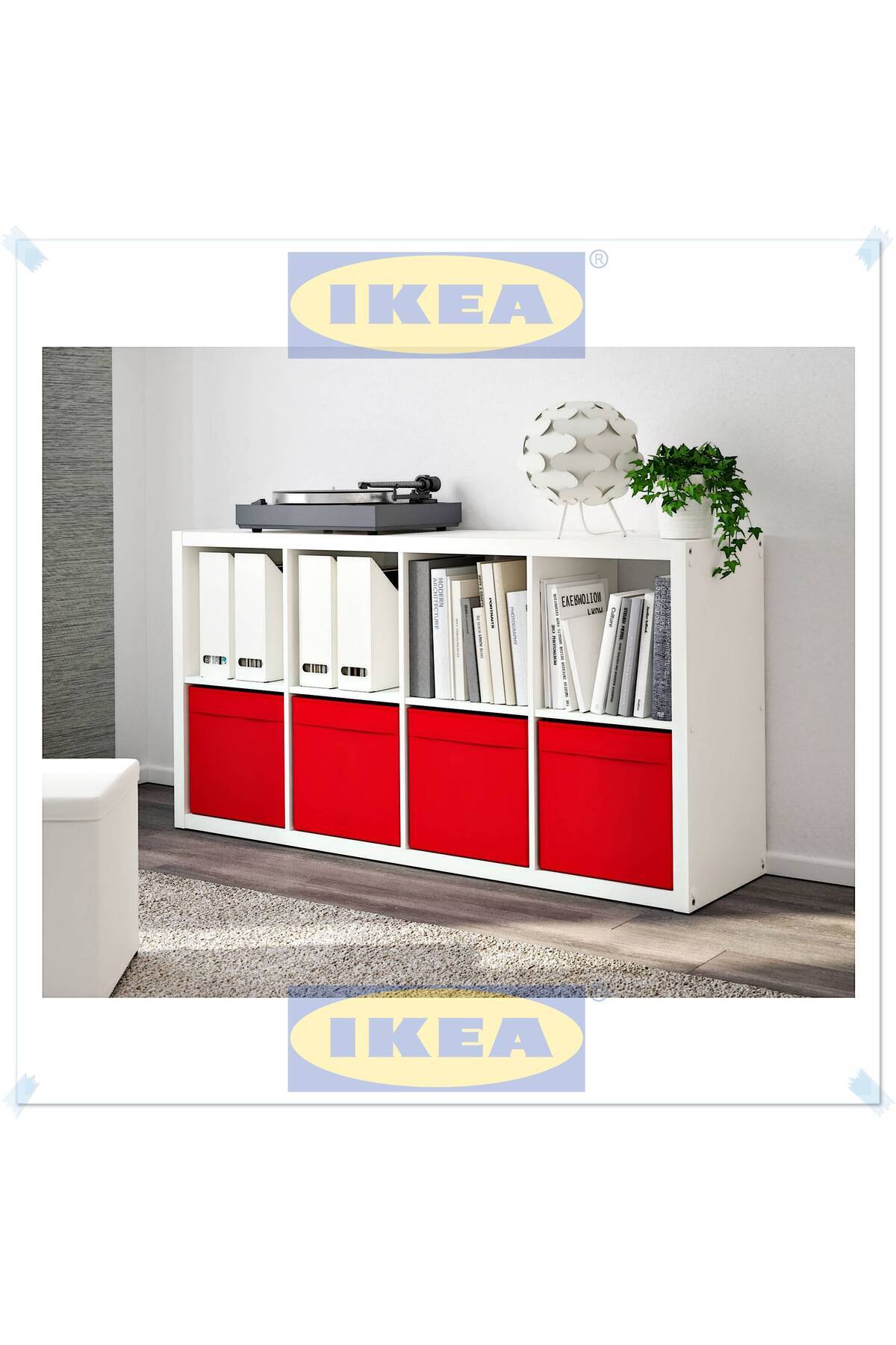 Magika Design-Dröna Red Storage Box, Organizer, 33X38X33 cm 3