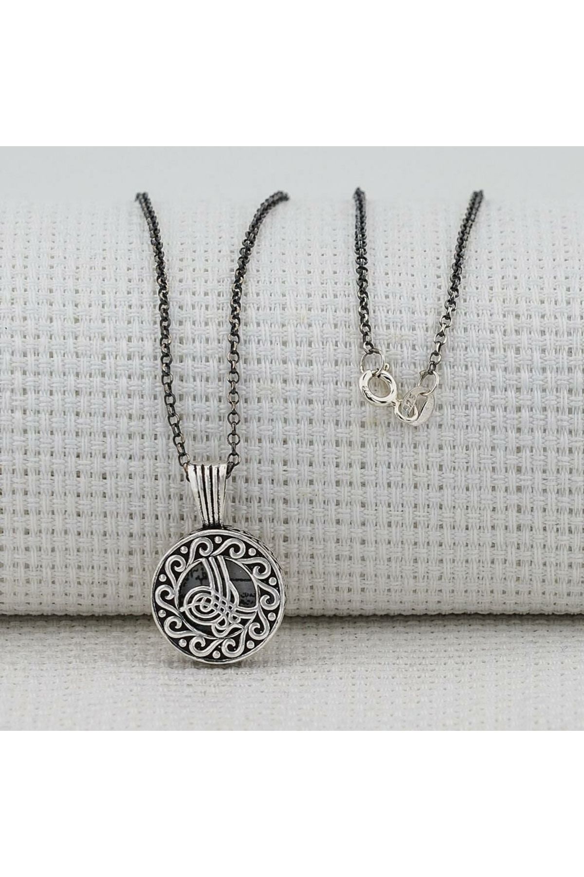 MODA925 925 Ayar Gümüş Cevşeni Kebir Dualı Osmanlı Tuğralı Cevşen Kolye
