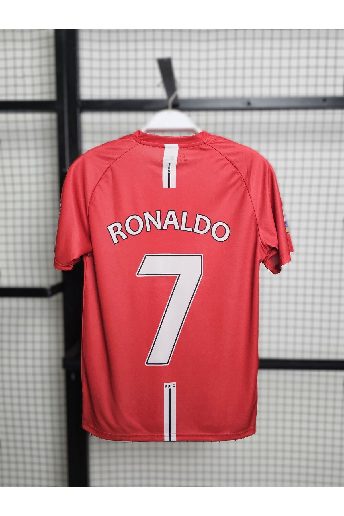 Lion Spor Cristiano Ronaldo 2008 Sezonu Efsane M'anchester U'nited Kırmızı Kısa Kol Nostalji Retro Forması