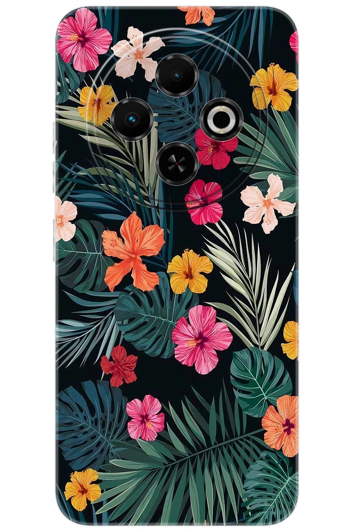 TECNO Spark 30C (KL5/KL5n) Uyumlu Kılıf Desen Baskılı Silikon Çiçekler STK:632 CP-rFQzICd