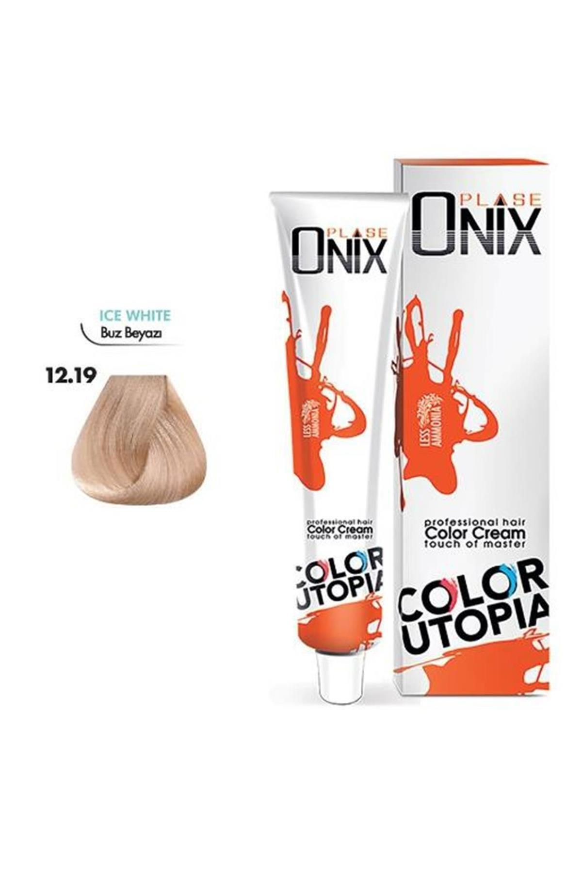 onix ONİX TÜP SAÇ BOYASI & NO:12/19 BUZ BEYAZI