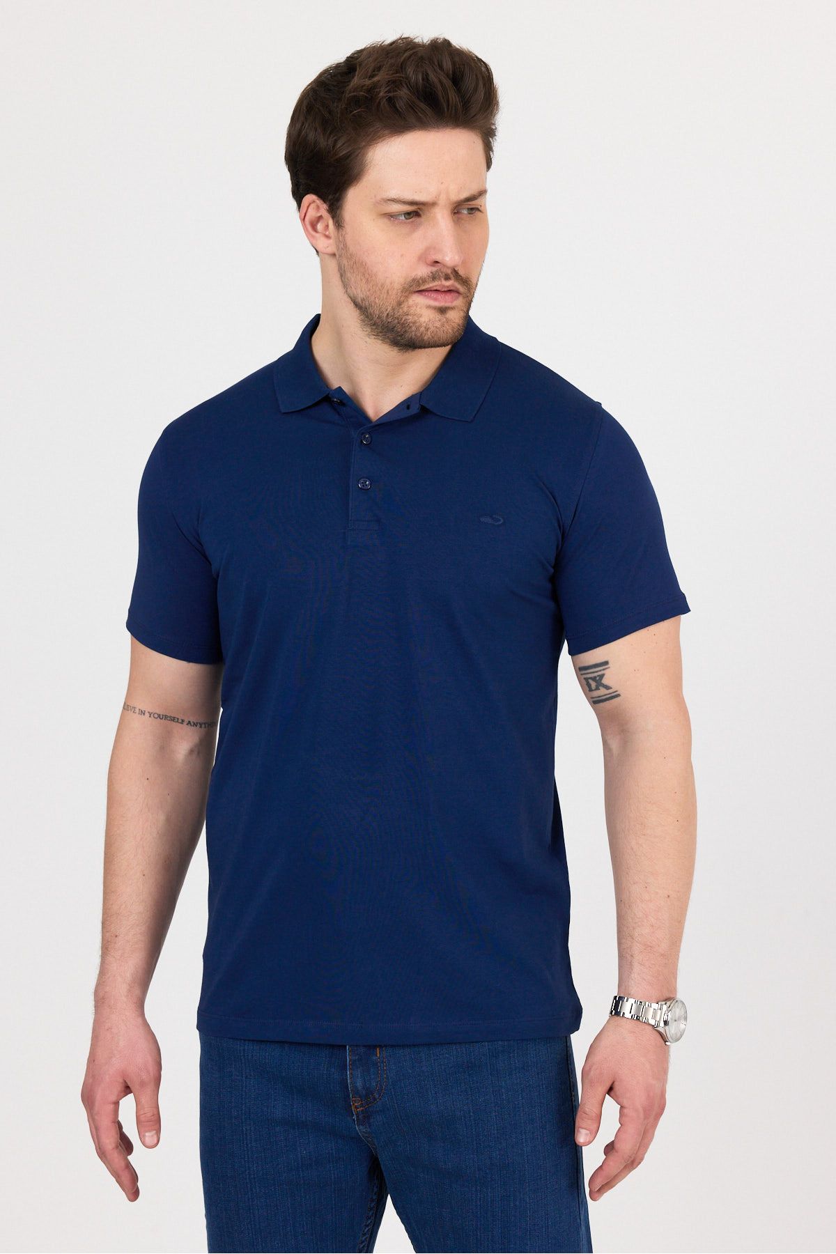 hateko Regular Fit Penye Esnek Polo Yaka Tişört