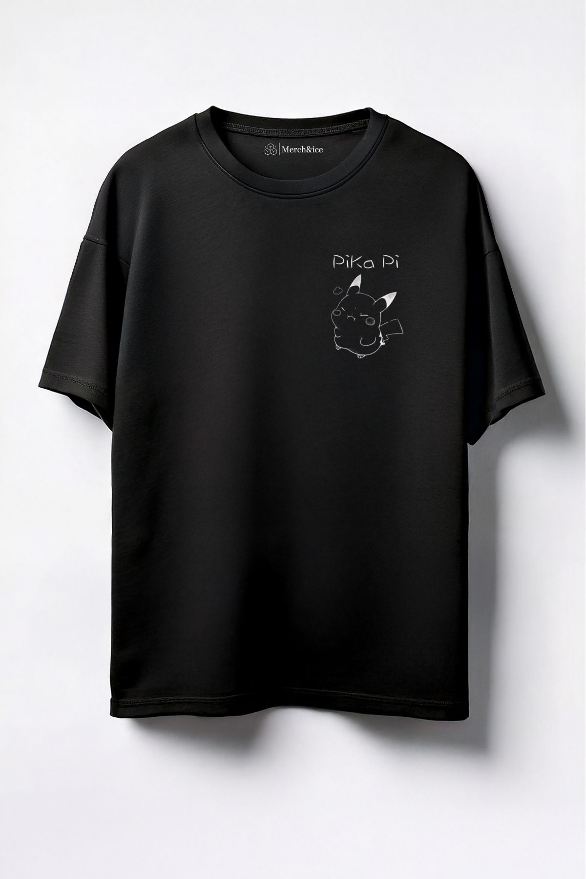 Merch&ice Pika Pi Pikachu Baskılı Unisex Oversize T-Shirt
