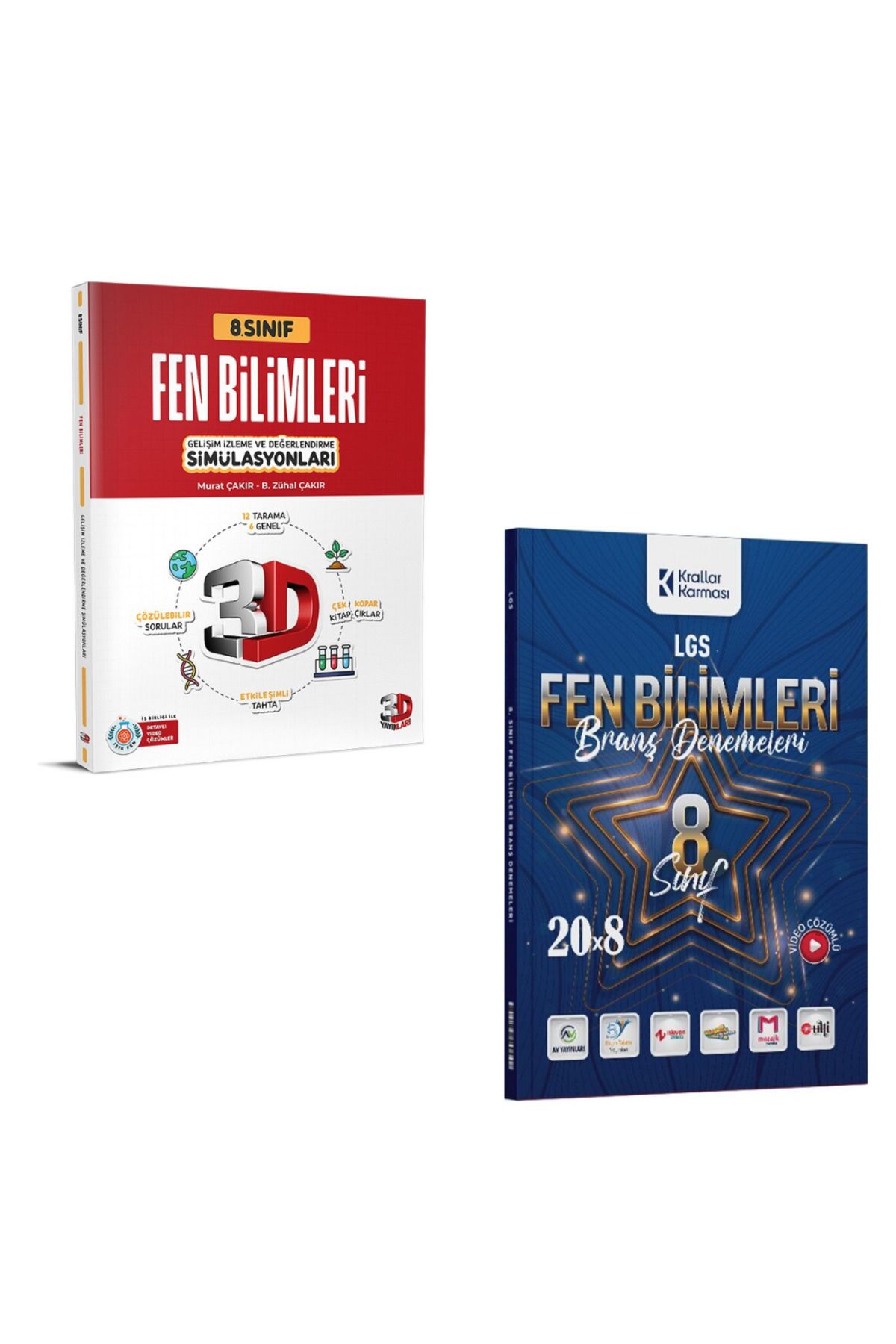 Marsis Yayınları Alan 8 Sınıf LGS Fen Bilimleri Konularına Göre Çıkmış Sorular ve Krallar Karması 8 Fen Denemesi