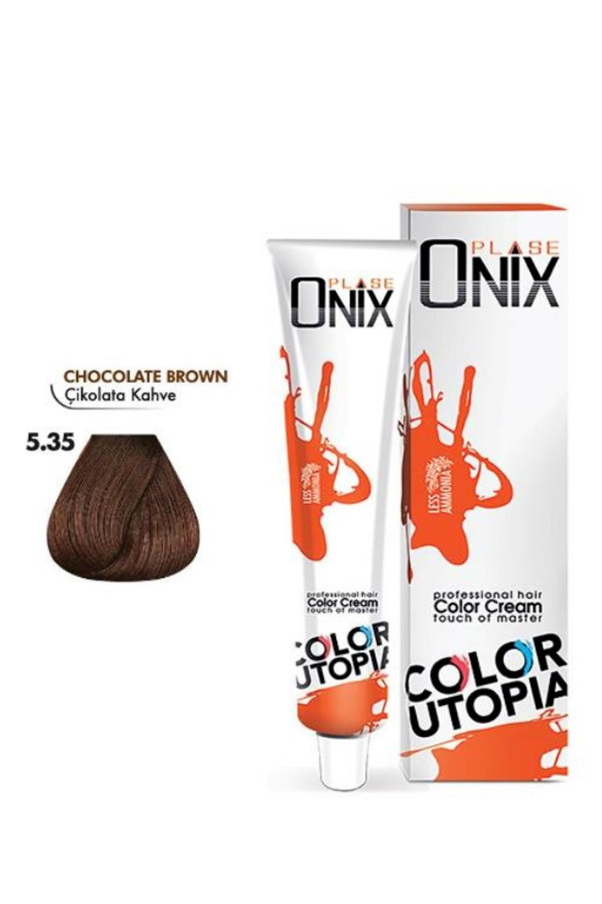 onix ONİX TÜP SAÇ BOYASI & NO: 5/35 ÇİKOLATA KAHVE