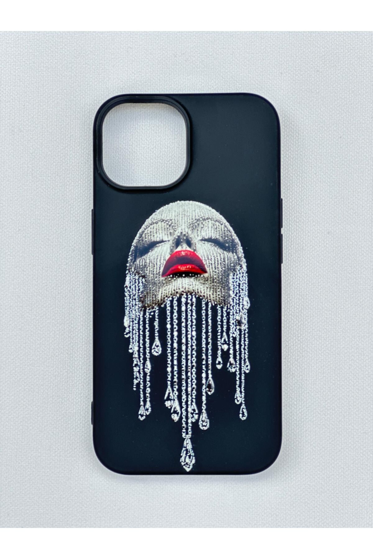 Vip Case iPhone 12 Uyumlu DIAMOND Desenli İçi Kadife Kamera Çıkıntılı LSR KILIF 277