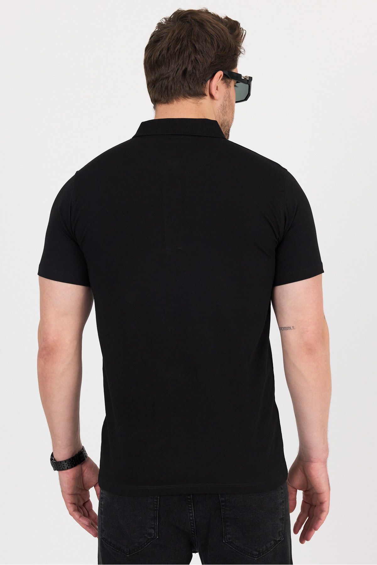 hateko Regular Fit Penye Esnek Polo Yaka Tişört