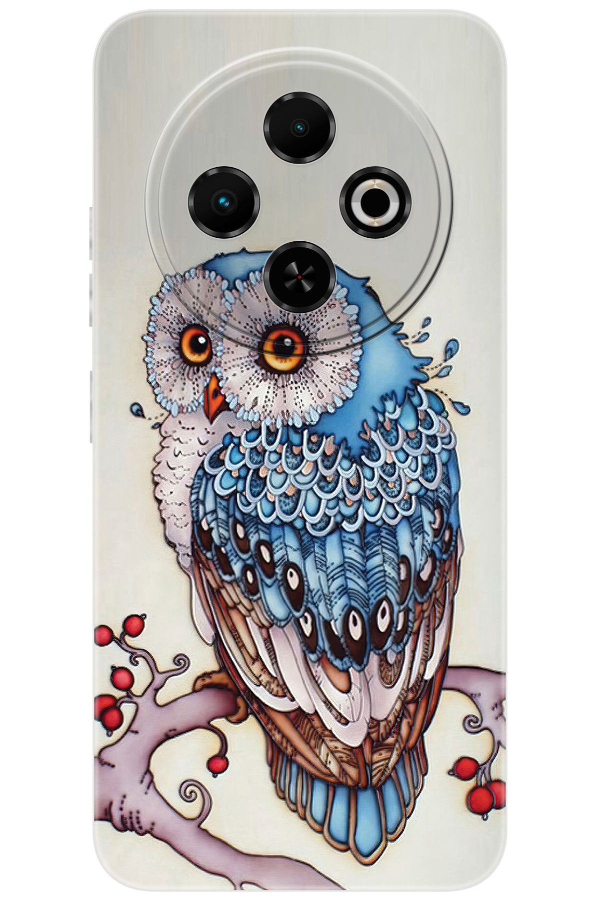 TECNO Spark 30C (KL5/KL5n) Uyumlu Kılıf Desen Baskılı Silikon Baykuş STK:563 CP-JmZz1Wq