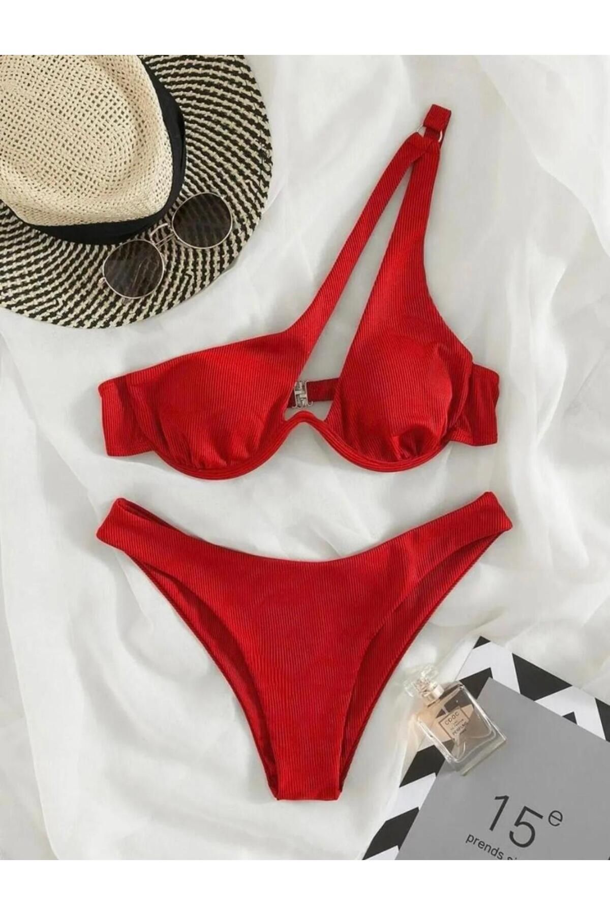 MODA Asimetrik Yaka Bikini Takımı