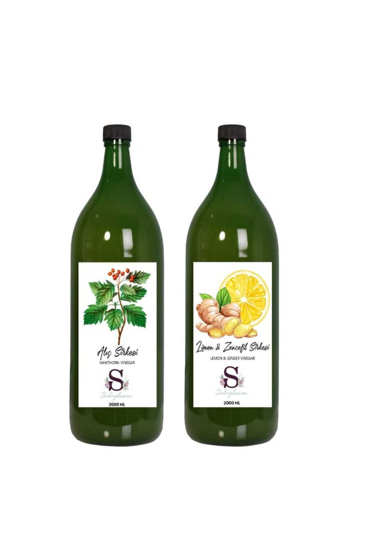 Süheylaana Doğal Alıç Sirkesi 2000 Ml - Doğal Limon & Zencefil Sirkesi 2000 Ml