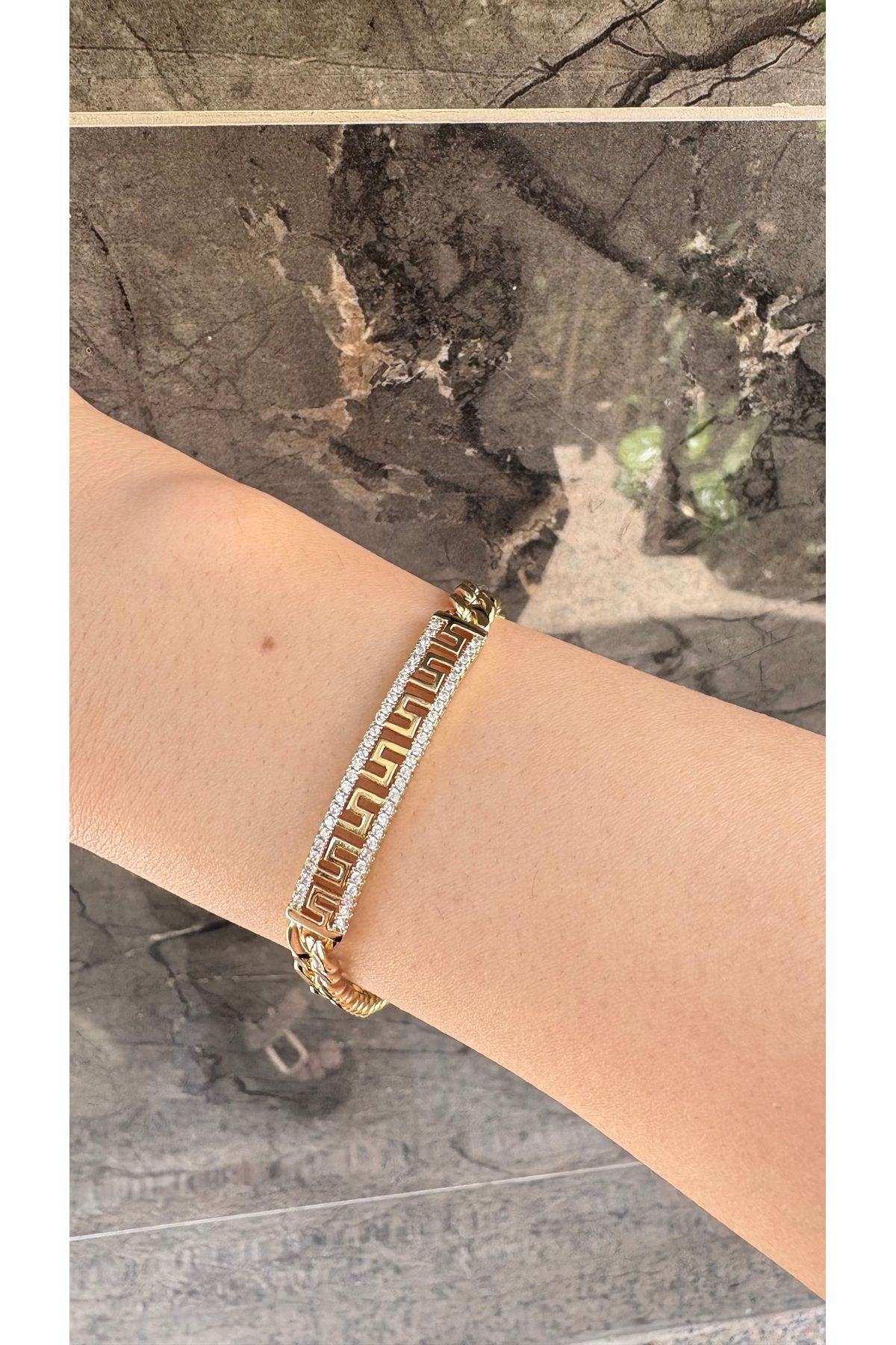 BİG SHİNE JEWELLERY Xuping 14 Ayar Altın Kaplama Ayarlanablir Bileklik
