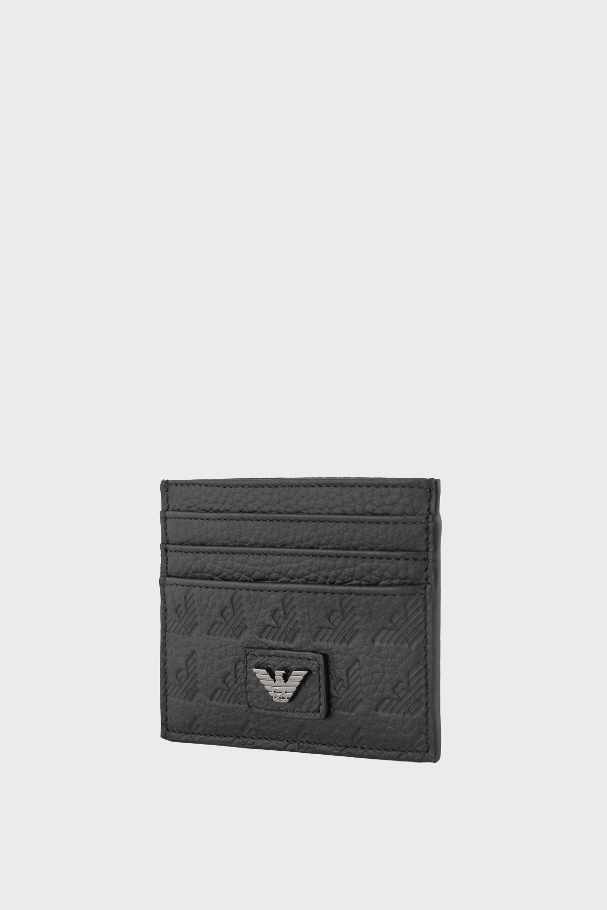 کارت دار مردانه آرم برجسته چرمی کارتریج طرح دست EM001740 AF14774 UC001 Emporio Armani