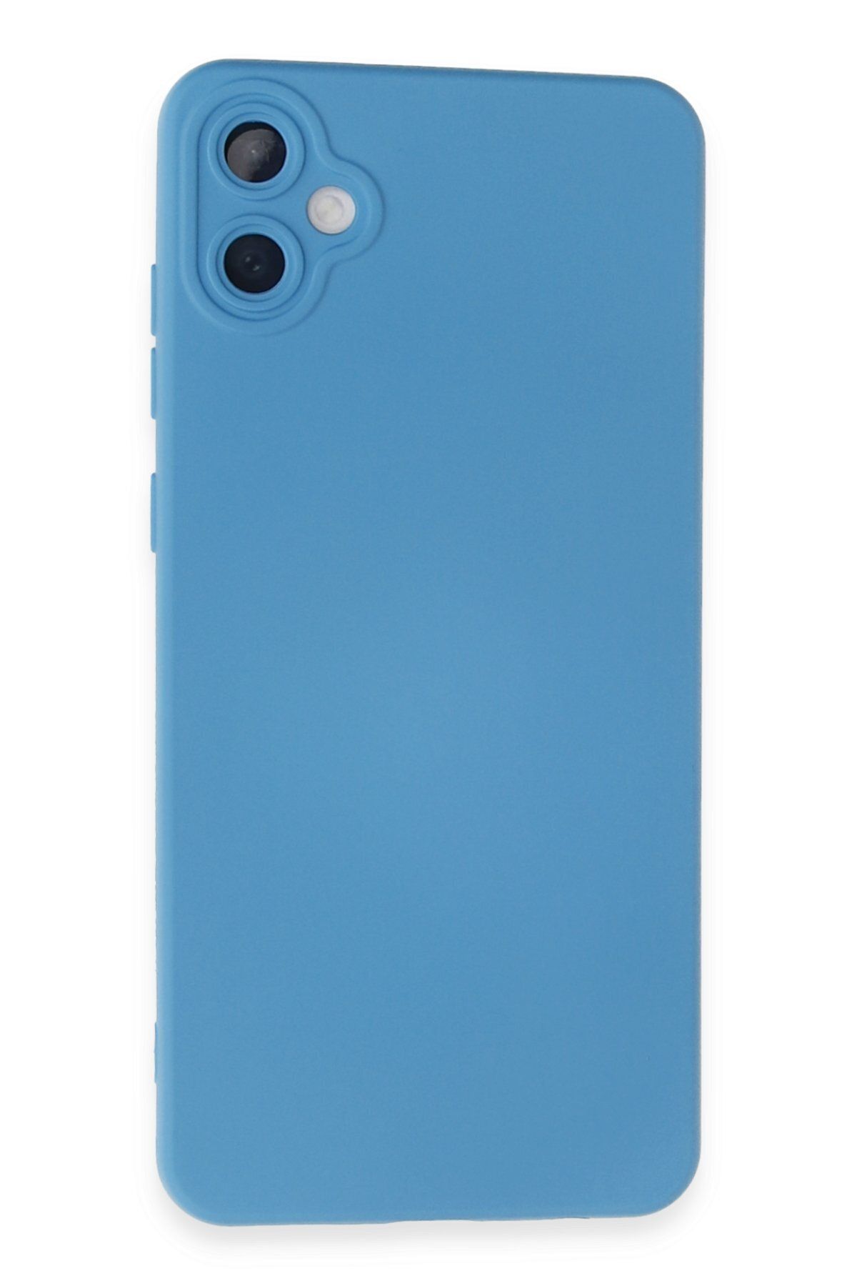 cepmoda Galaxy A05 - Cpmd içi kadife Soft-Nano Doku Kapak/Kılıf  Uyumlu  - MAVİ