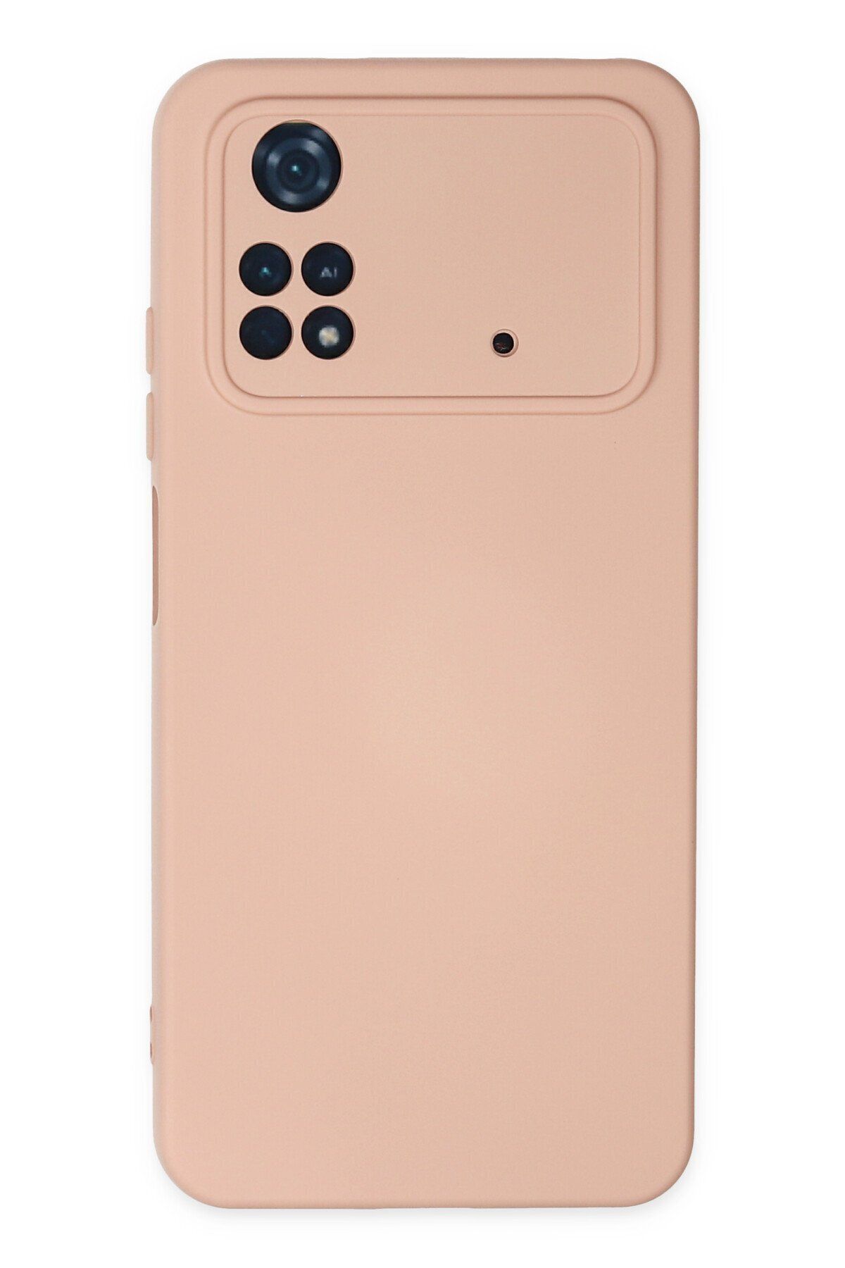 cepmoda Xiaomi POCO M4 PRO (4G) Telefon Kılıfı - Lansman, iÇi Süet/Kadife, Soft v2 - PUDRA