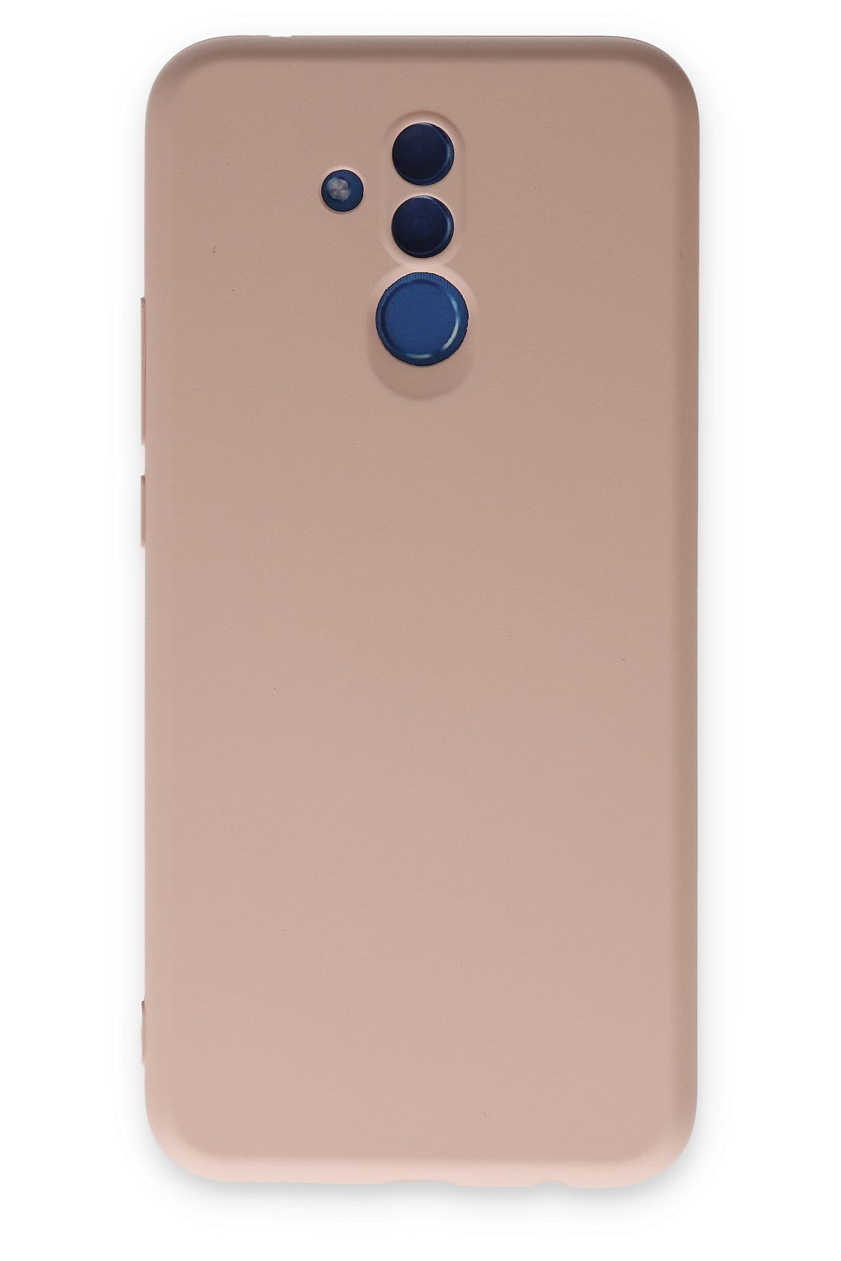 cepmoda Huawei Mate 20 Lite  uyumlu  - Cpmd içi kadife Soft-Nano Doku Kapak/Kılıf - PUDRA