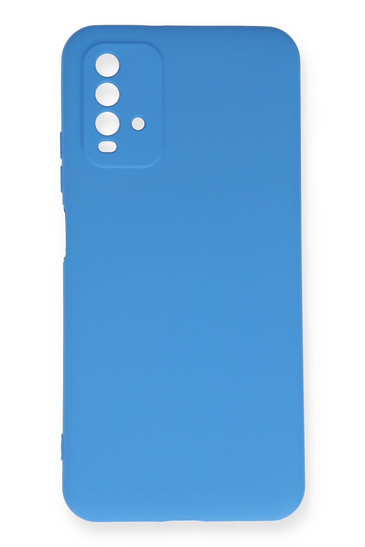 cepmoda Xiaomi Redmi 9T Uyumlu Telefon Kılıfı - Lansman, iÇi Süet/Kadife, Soft - MAVİ
