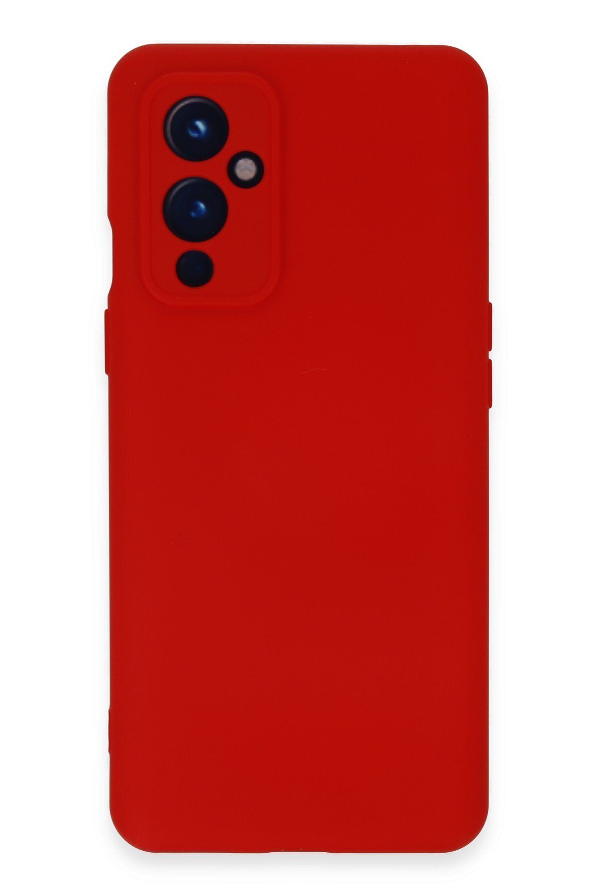 cepmoda One Plus 9 Uyumlu Telefon Kılıfı - Lansman, iÇi Süet/Kadife, Soft - KIRMIZI