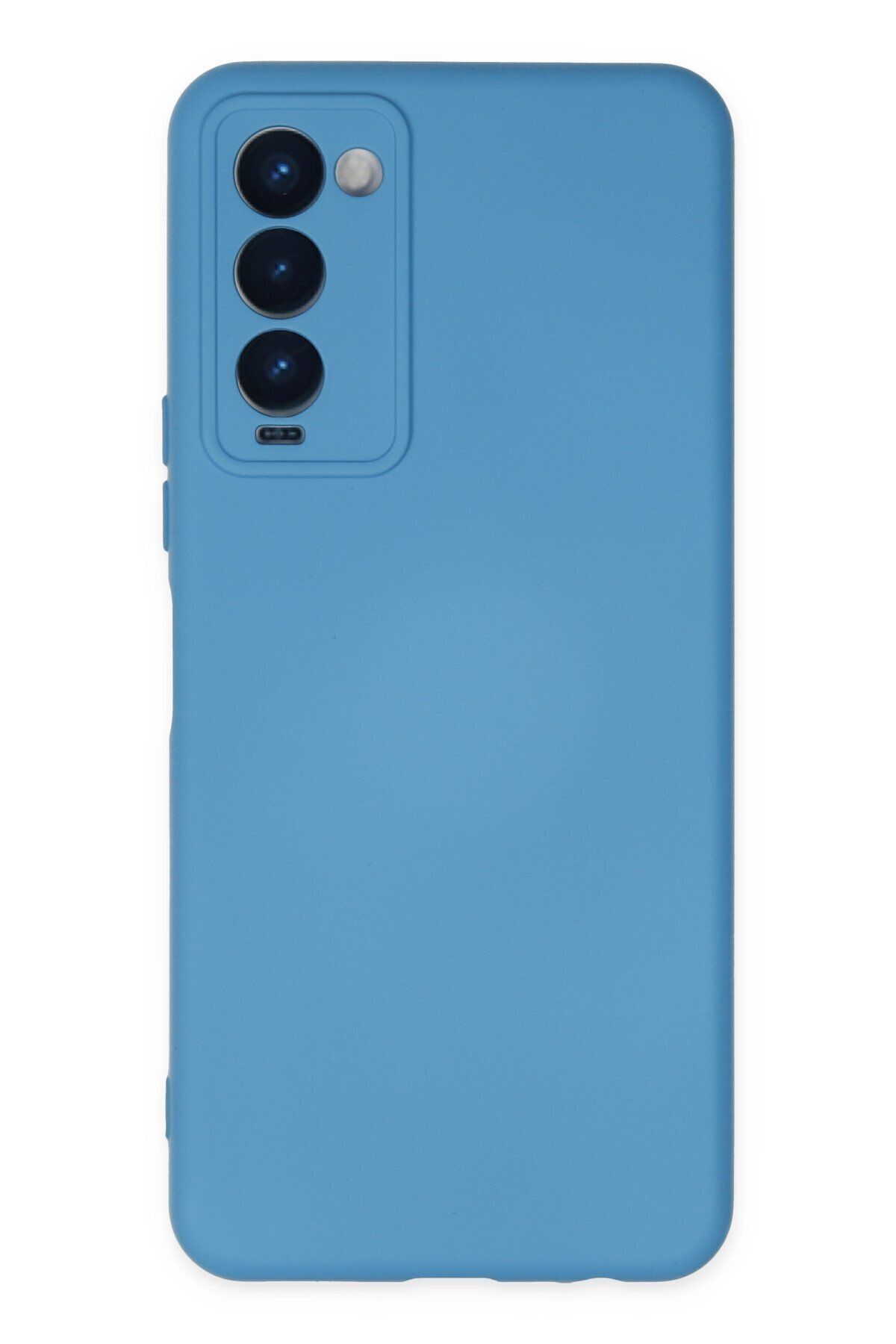 cepmoda Tecno CAMON 18 / 18T / 18P Telefon Kılıfı - Lansman, iÇi Süet/Kadife, Soft v2 - MAVİ