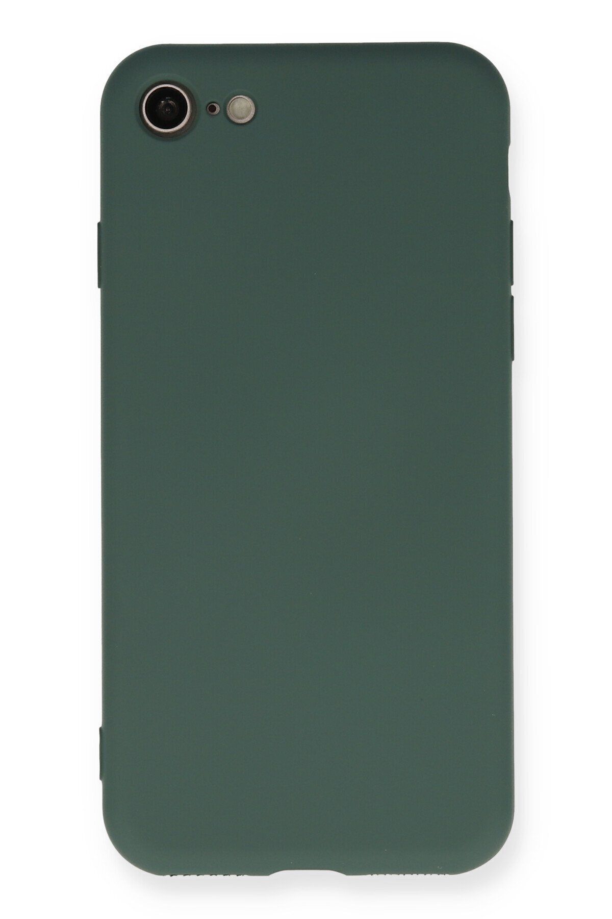 cepmoda iPhone 7 Uyumlu Telefon Kılıfı - Lansman, iÇi Süet/Kadife, Soft - KOYU YEŞİL