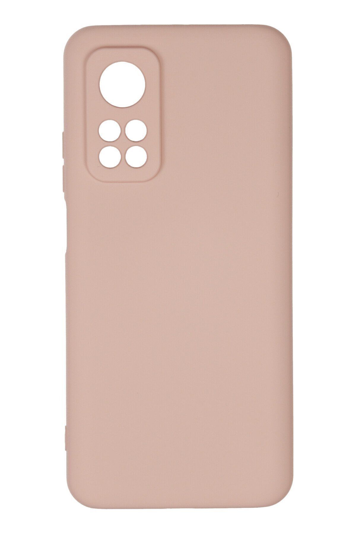 cepmoda Xiaomi Mi 10T uyumlu- Cpmd içi kadife Soft-Nano Doku Kapak/Kılıf - PUDRA