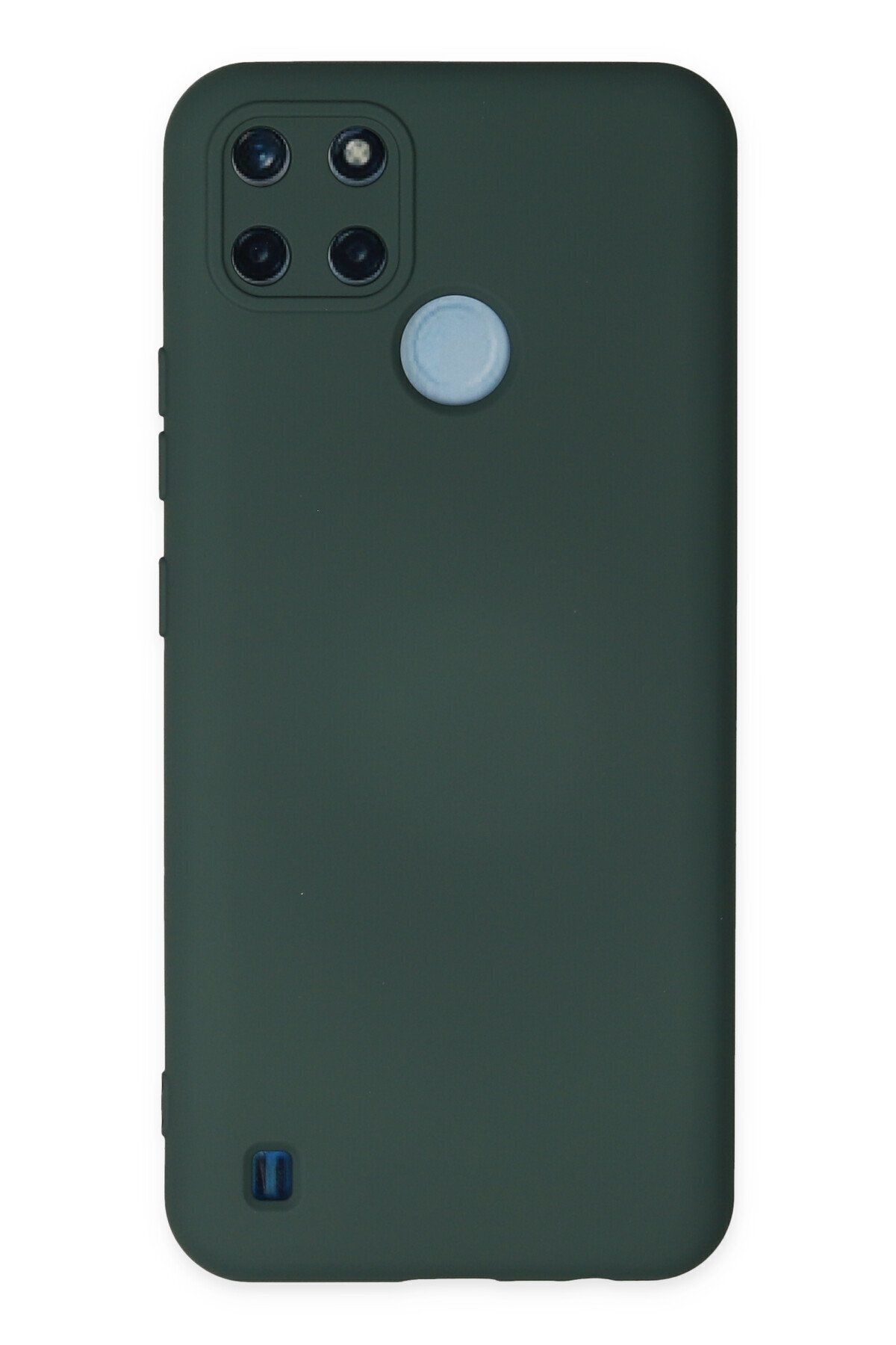 cepmoda Realme C25Y - Cpmd içi kadife Soft-Nano Doku Kapak/Kılıf Uyumlu  - KOYU YEŞİL
