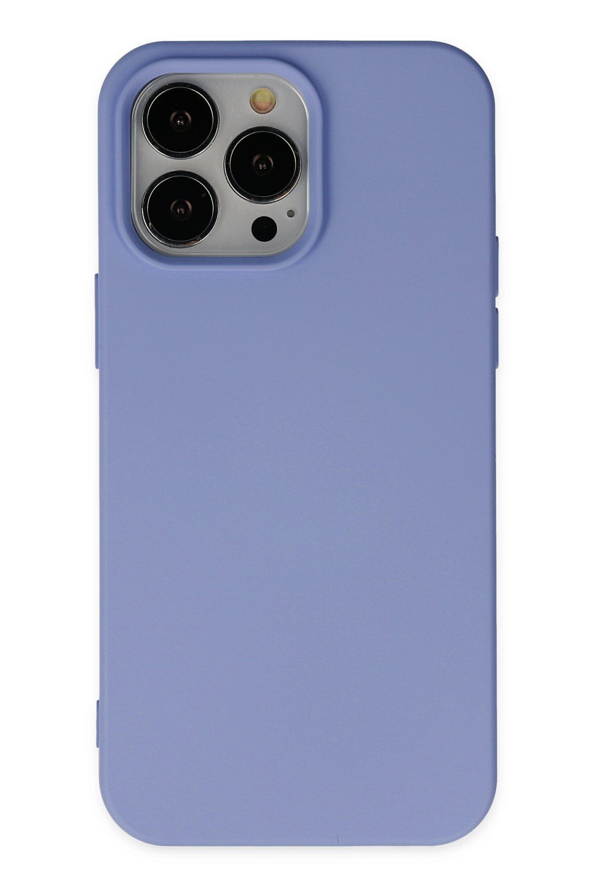 cepmoda iPhone 14 Pro Max - Cpmd içi kadife Soft-Nano Doku Kapak/Kılıf - LİLA uyumlu