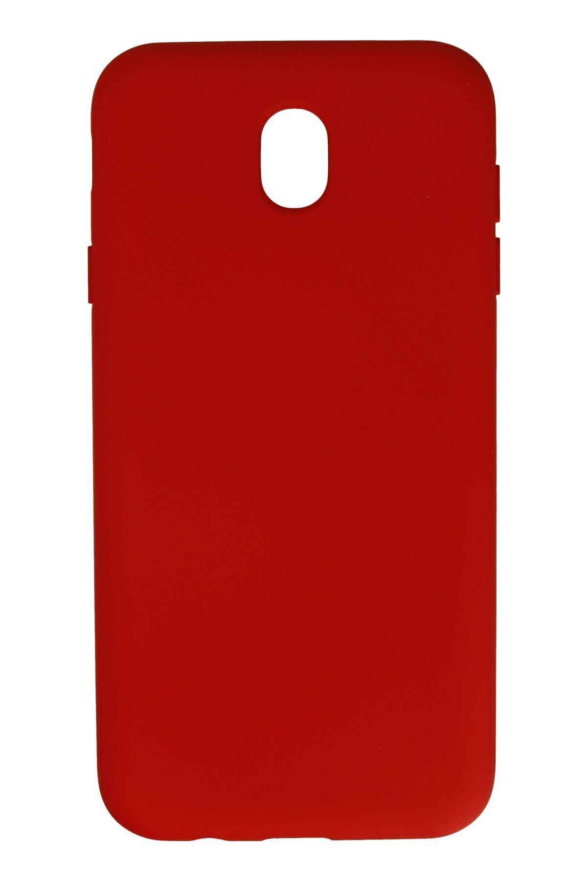cepmoda Samsung Galaxy J7 Pro Telefon Kılıfı - Lansman, iÇi Süet/Kadife, Soft v2 - KIRMIZI
