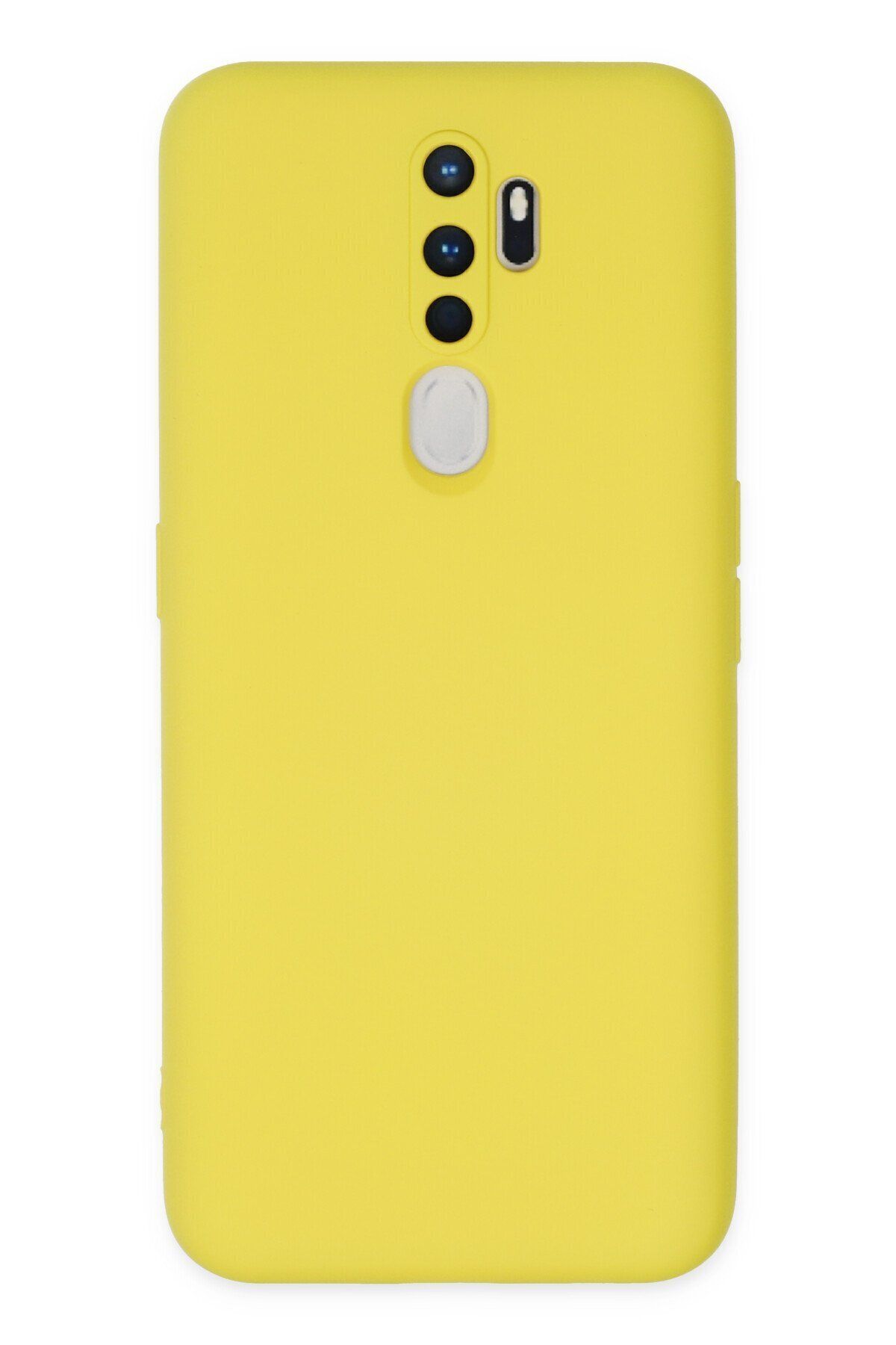 cepmoda Oppo A9 2020 - Cpmd içi kadife Soft-Nano Doku Kapak/Kılıf - SARI