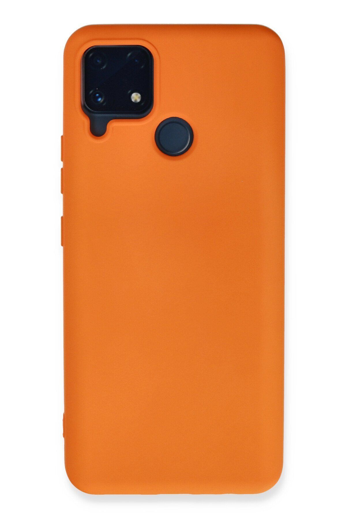 cepmoda Realme C25s Telefon Kılıfı - Lansman, iÇi Süet/Kadife, Soft v2 - TURUNCU