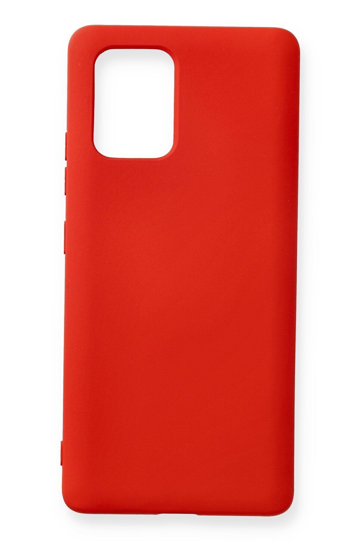 cepmoda Samsung Galaxy S10 Lite - Cpmd içi kadife Soft-Nano Doku Kapak/Kılıf - KIRMIZI