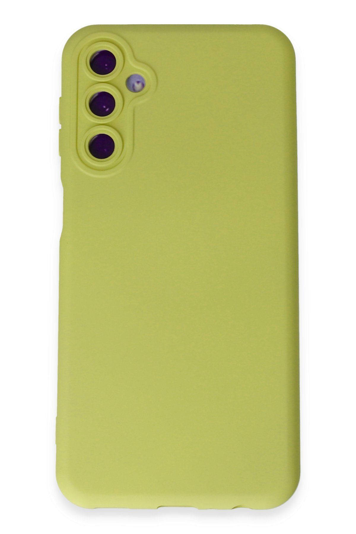 cepmoda Samsung Galaxy M14 5G Uyumlu Telefon Kılıfı - Lansman, iÇi Süet/Kadife, Soft - SARI