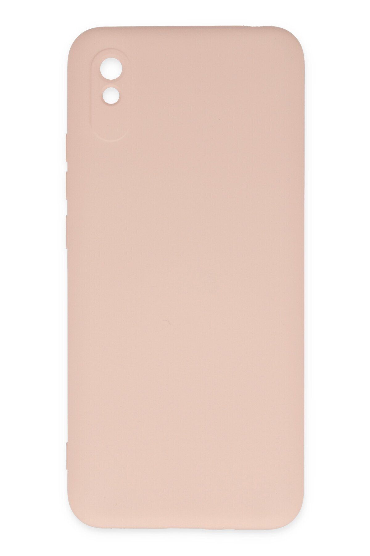cepmoda Xiaomi Redmi 9A Uyumlu Cpmd içi kadife Soft-Nano Doku Kapak/Kılıf - PUDRA