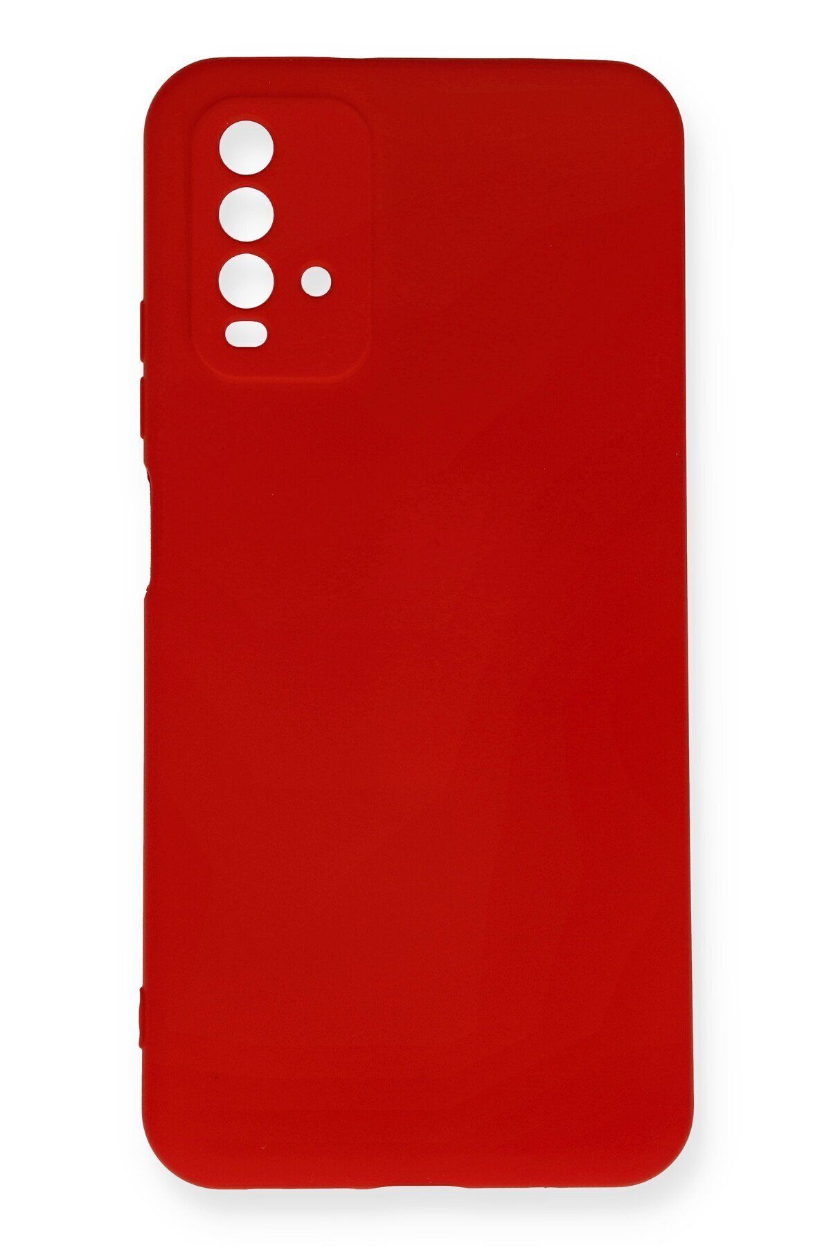 cepmoda Xiaomi Redmi 9T - Cpmd içi kadife Soft-Nano Doku Kapak/Kılıf  uyumlu - KIRMIZI