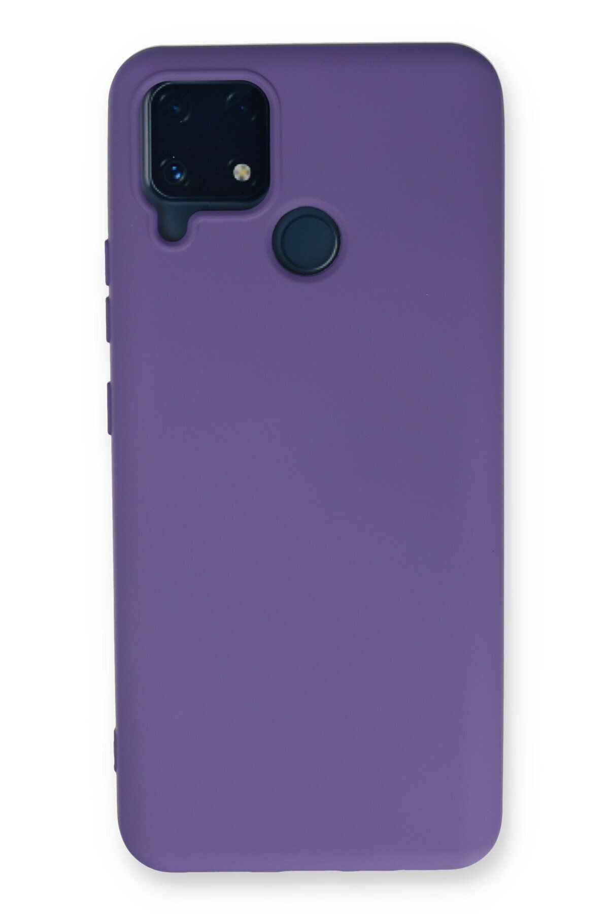 cepmoda Realme C25 - Cpmd içi kadife Soft-Nano Doku Kapak/Kılıf  Uyumlu - MOR