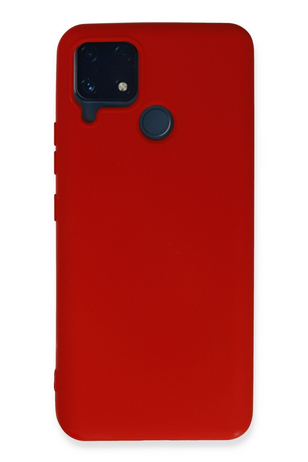 cepmoda Realme C25s Uyumlu Telefon Kılıfı - Lansman, iÇi Süet/Kadife, Soft - KIRMIZI