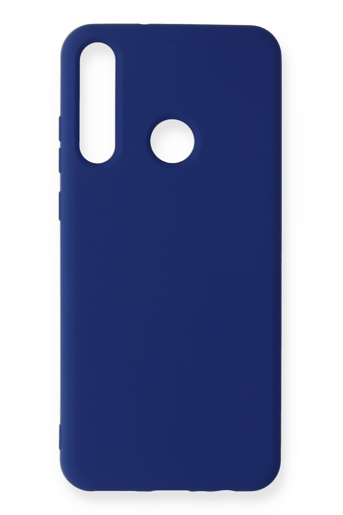 cepmoda Huawei Y6P - Cpmd içi kadife Soft-Nano Doku Kapak/Kılıf - LACİVERT Uyumlu