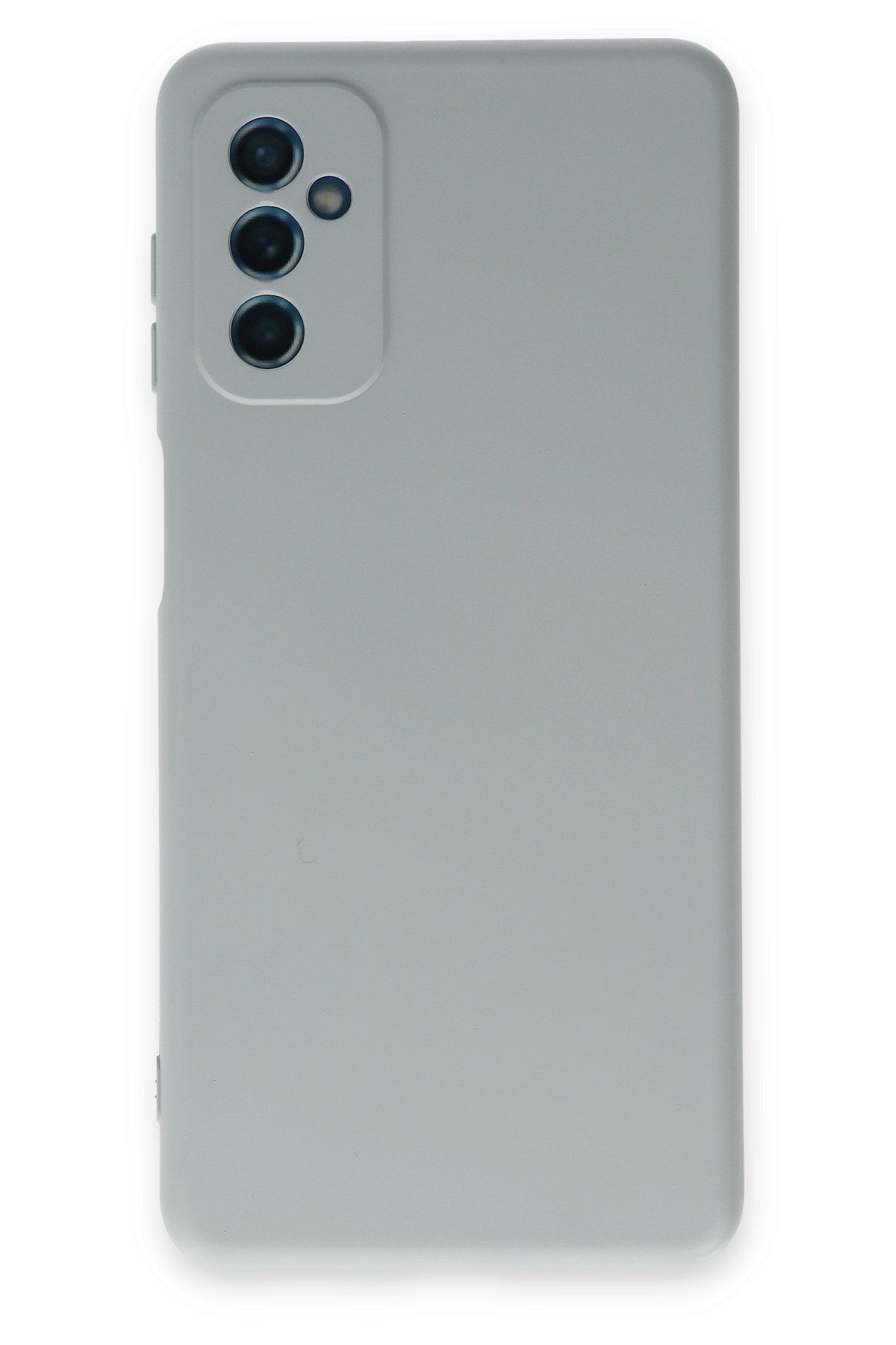 cepmoda Samsung Galaxy M52 5G Uyumlu Telefon Kılıfı - Lansman, iÇi Süet/Kadife, Soft - BUZ MAVİ
