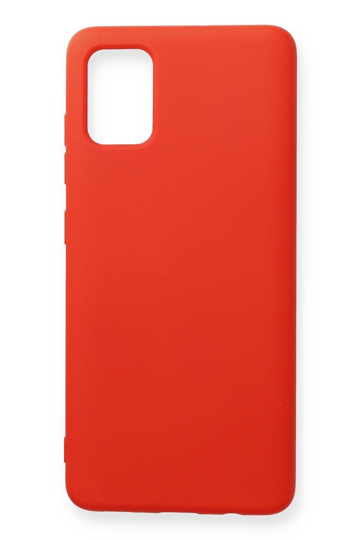 cepmoda Samsung Galaxy A71 Telefon Kılıfı - Lansman, iÇi Süet/Kadife, Soft v2 - KIRMIZI