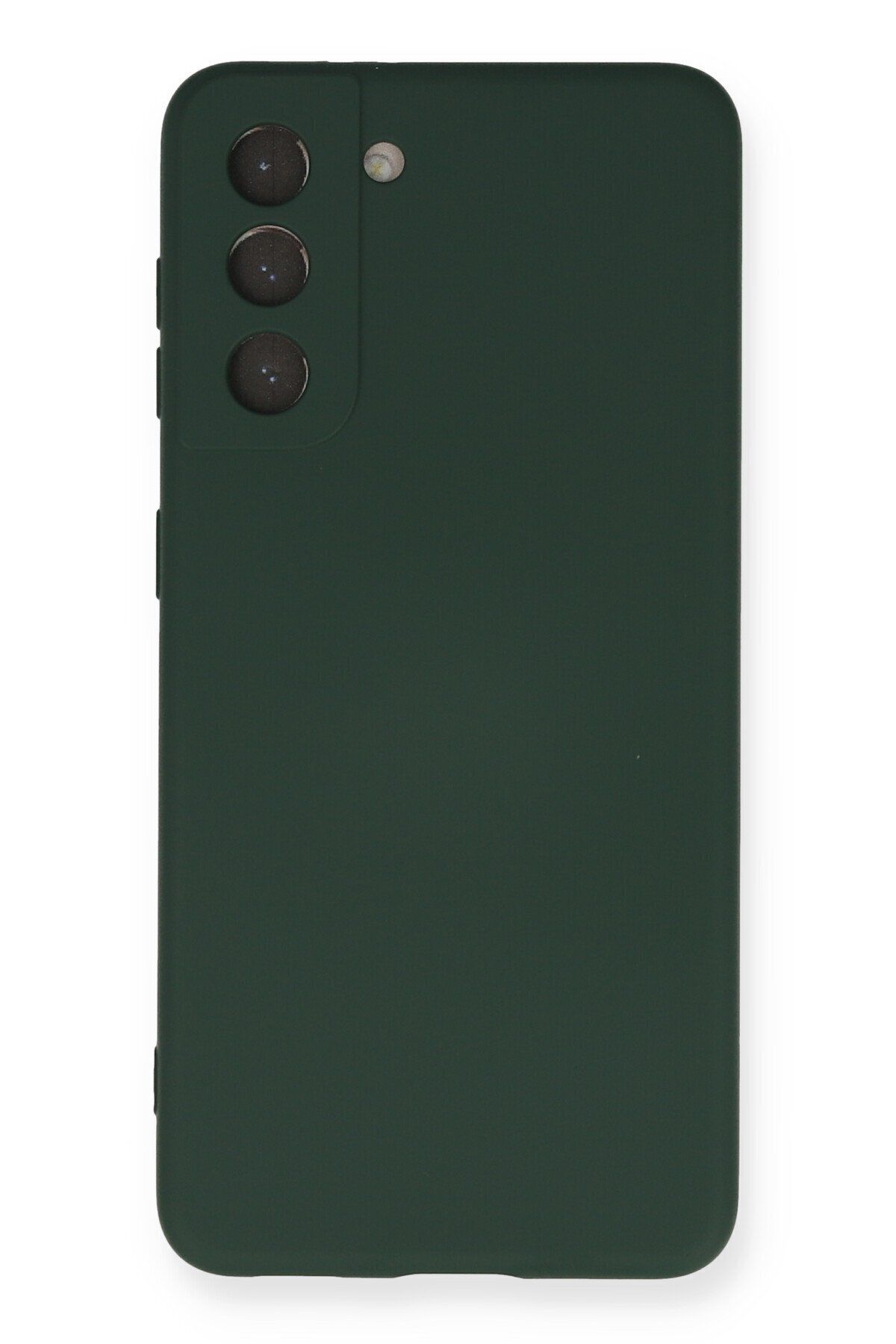 cepmoda Galaxy S21 FE Uyumlu - Cpmd içi kadife Soft-Nano Doku Kapak/Kılıf - KOYU YEŞİL