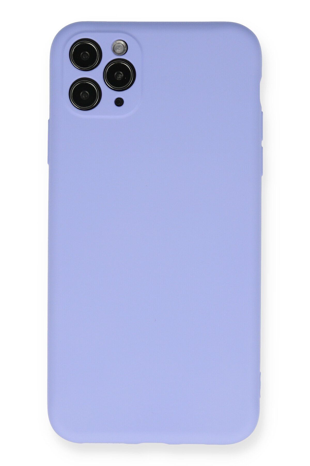 cepmoda iPhone 11 Pro Max Telefon Kılıfı - Lansman, iÇi Süet/Kadife, Soft v2 - LİLA