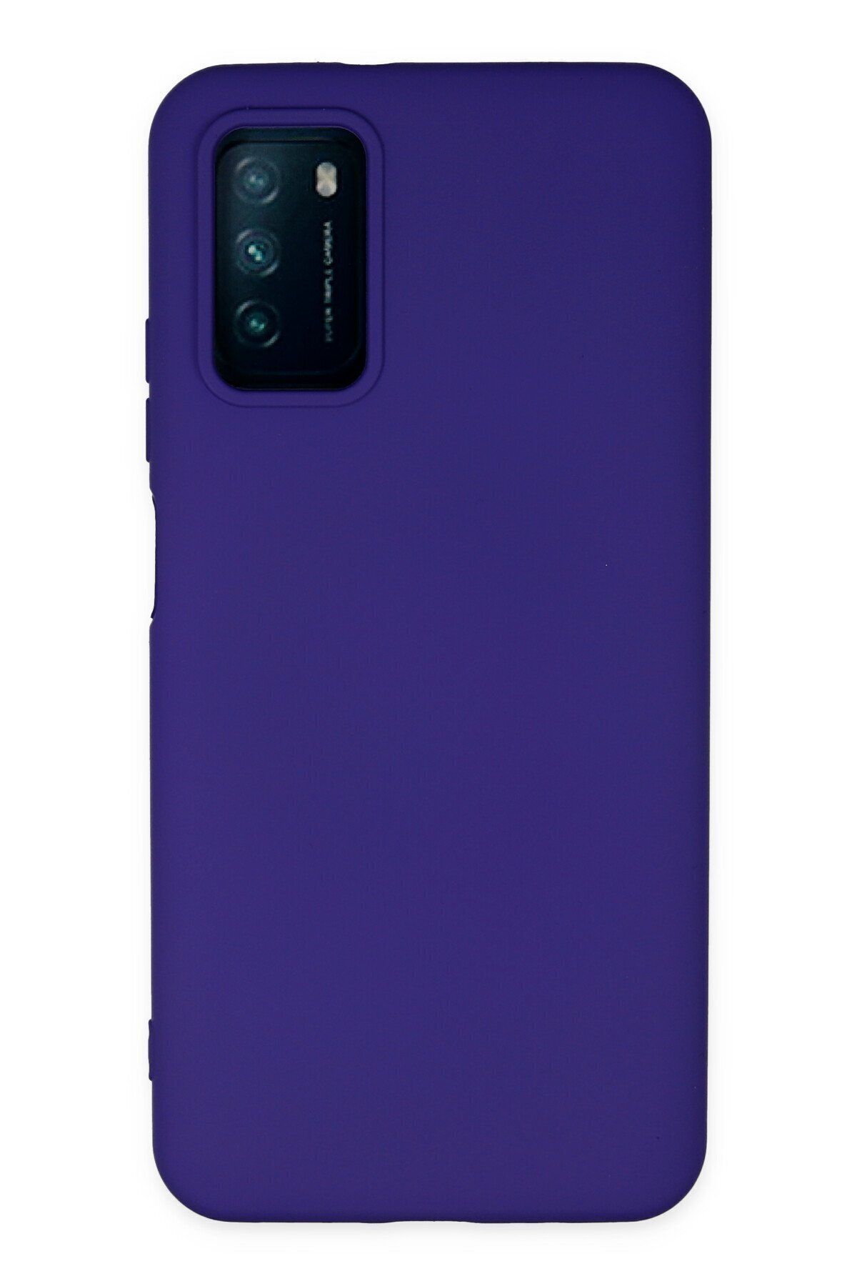 cepmoda Xiaomi Pocophone M3 - Cpmd içi kadife Soft-Nano Doku Kapak/Uyumlu  Kılıf - MOR