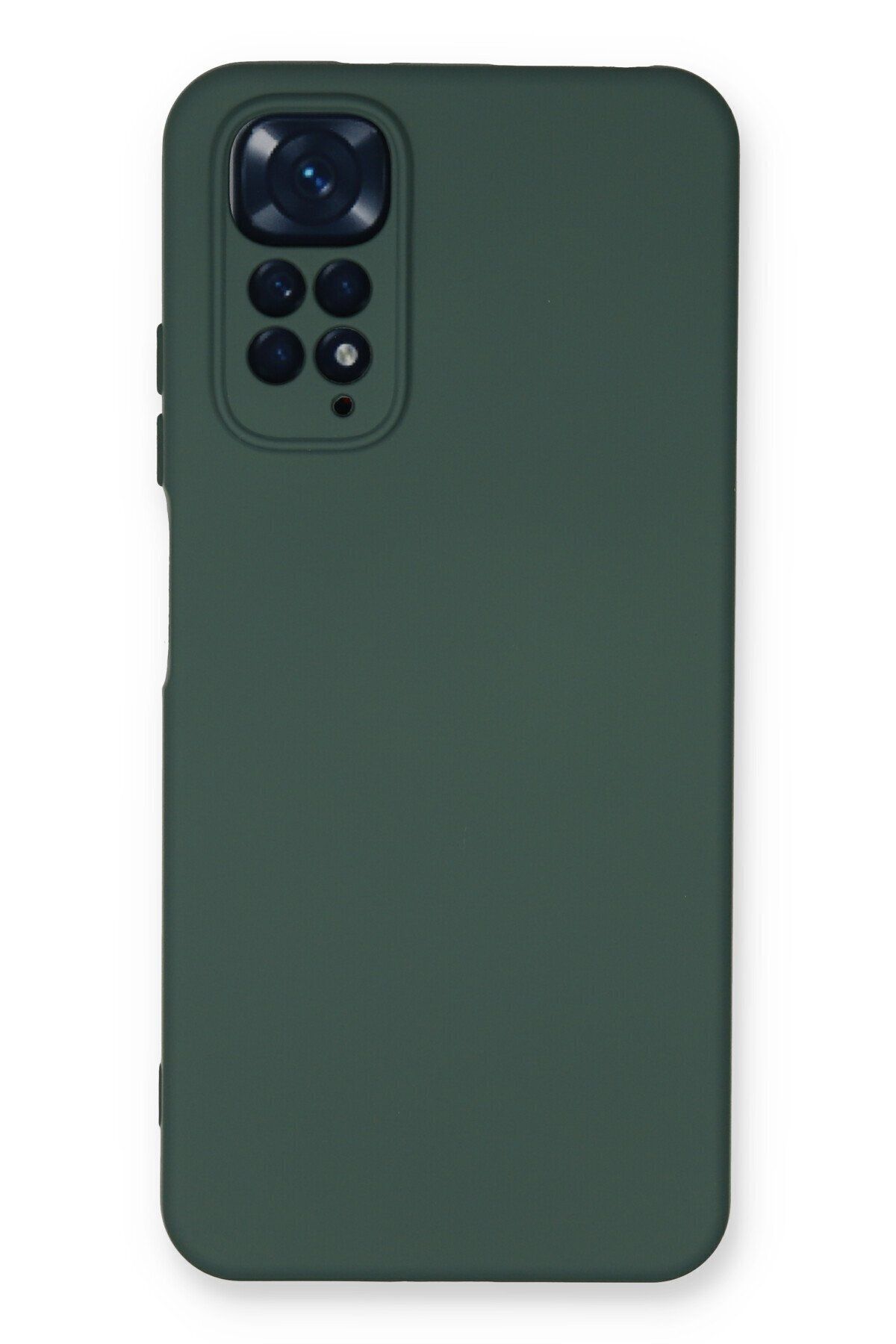 cepmoda Xiaomi Redmi Note 11S Uyumlu Telefon Kılıfı - Lansman, iÇi Süet/Kadife, Soft - KOYU YEŞİL