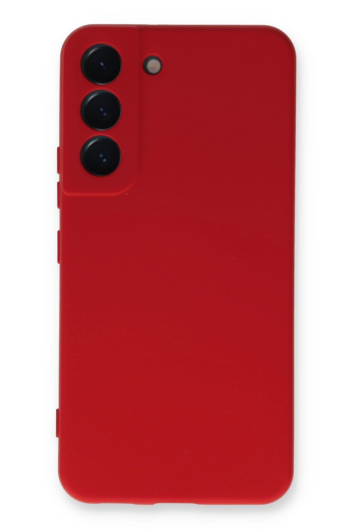 cepmoda Samsung Galaxy S22 Plus Telefon Kılıfı - Lansman, iÇi Süet/Kadife, Soft v2 - KIRMIZI