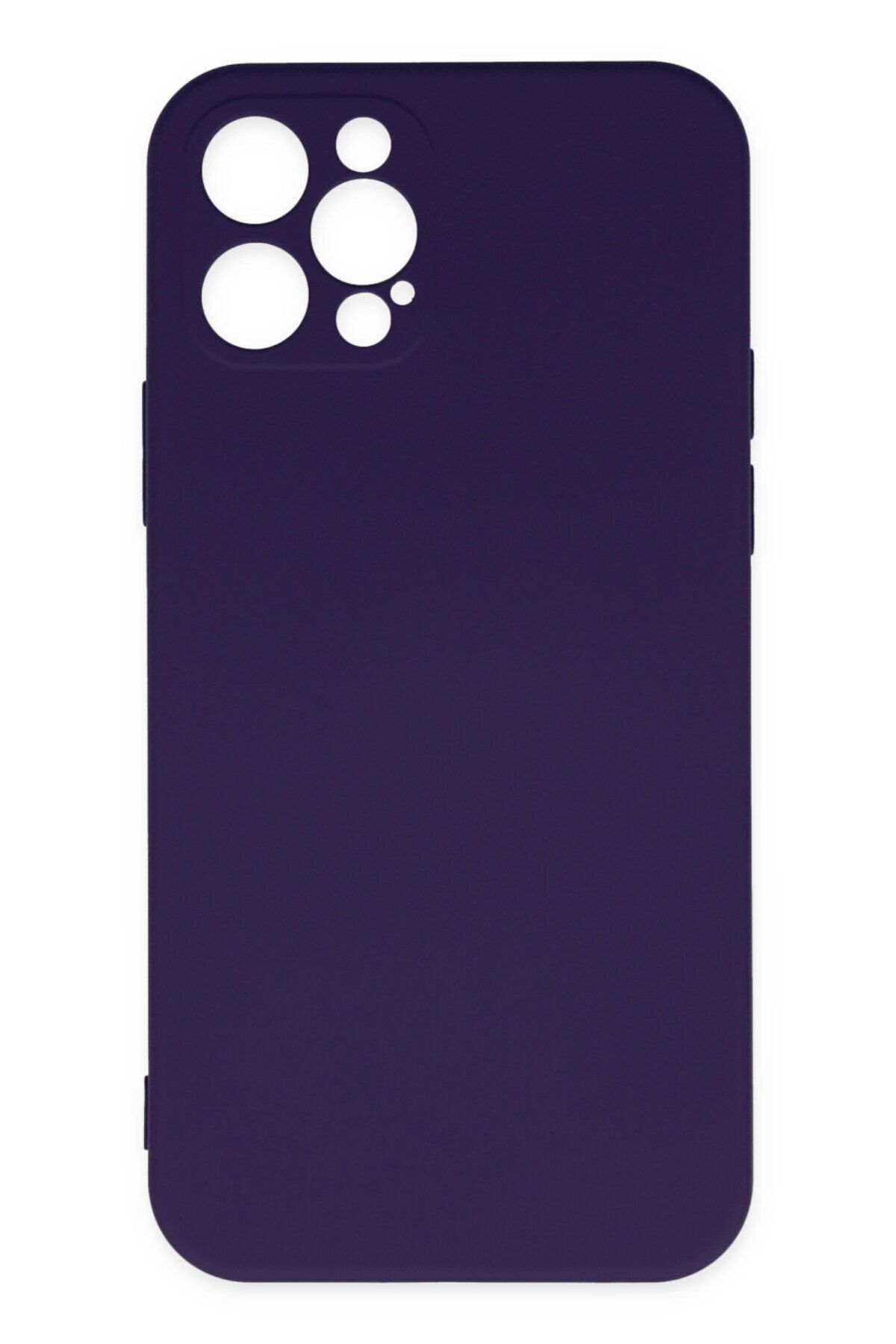 cepmoda iPhone 12 Pro Max Telefon Kılıfı - Lansman, iÇi Süet/Kadife, Soft v2 - MOR