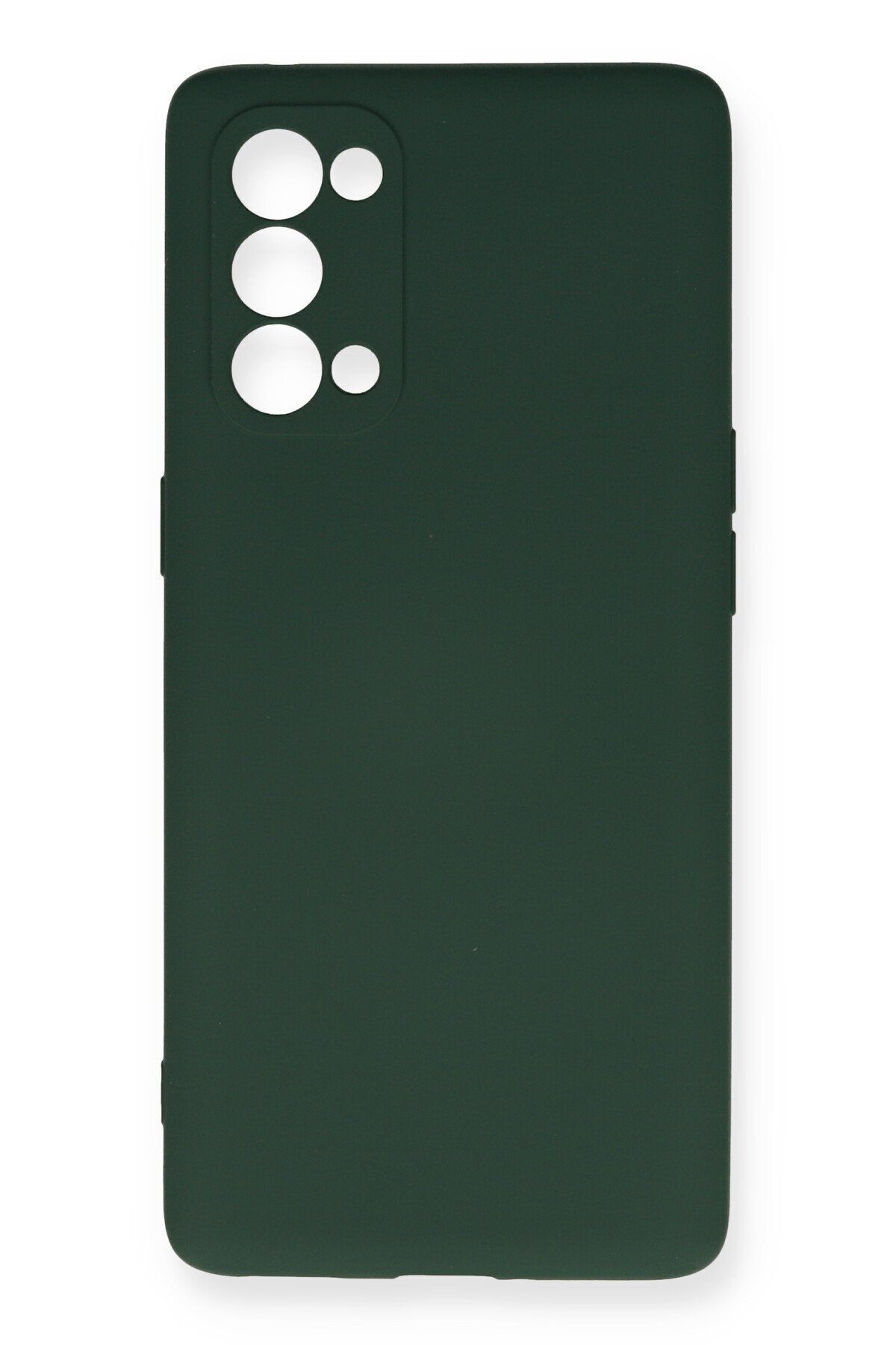 cepmoda Oppo Reno 5 Pro Telefon Kılıfı - Lansman, iÇi Süet/Kadife, Soft v2 - KOYU YEŞİL