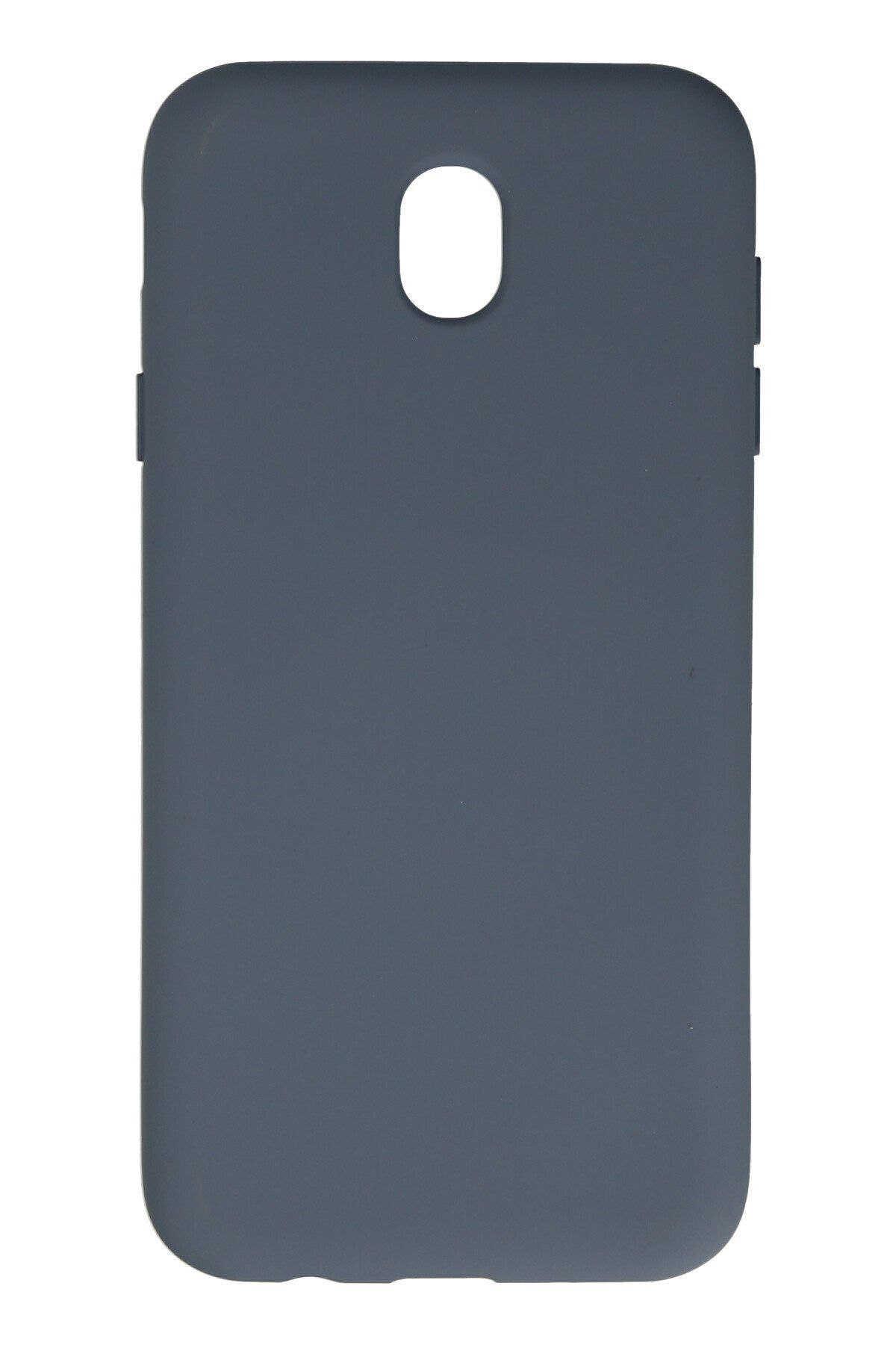 cepmoda Samsung Galaxy J7 Pro Uyumlu Telefon Kılıfı - Lansman, iÇi Süet/Kadife, Soft - GRİ