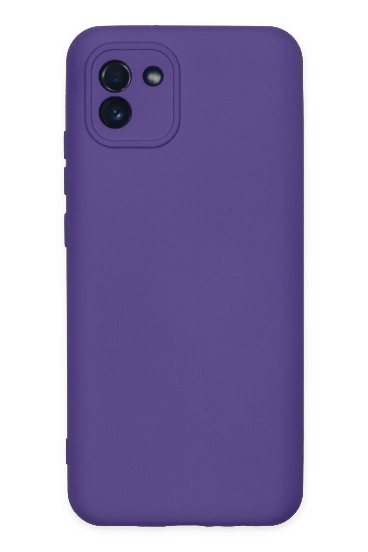 cepmoda Samsung Galaxy A03 Telefon Kılıfı - Lansman, iÇi Süet/Kadife, Soft v2 - MOR