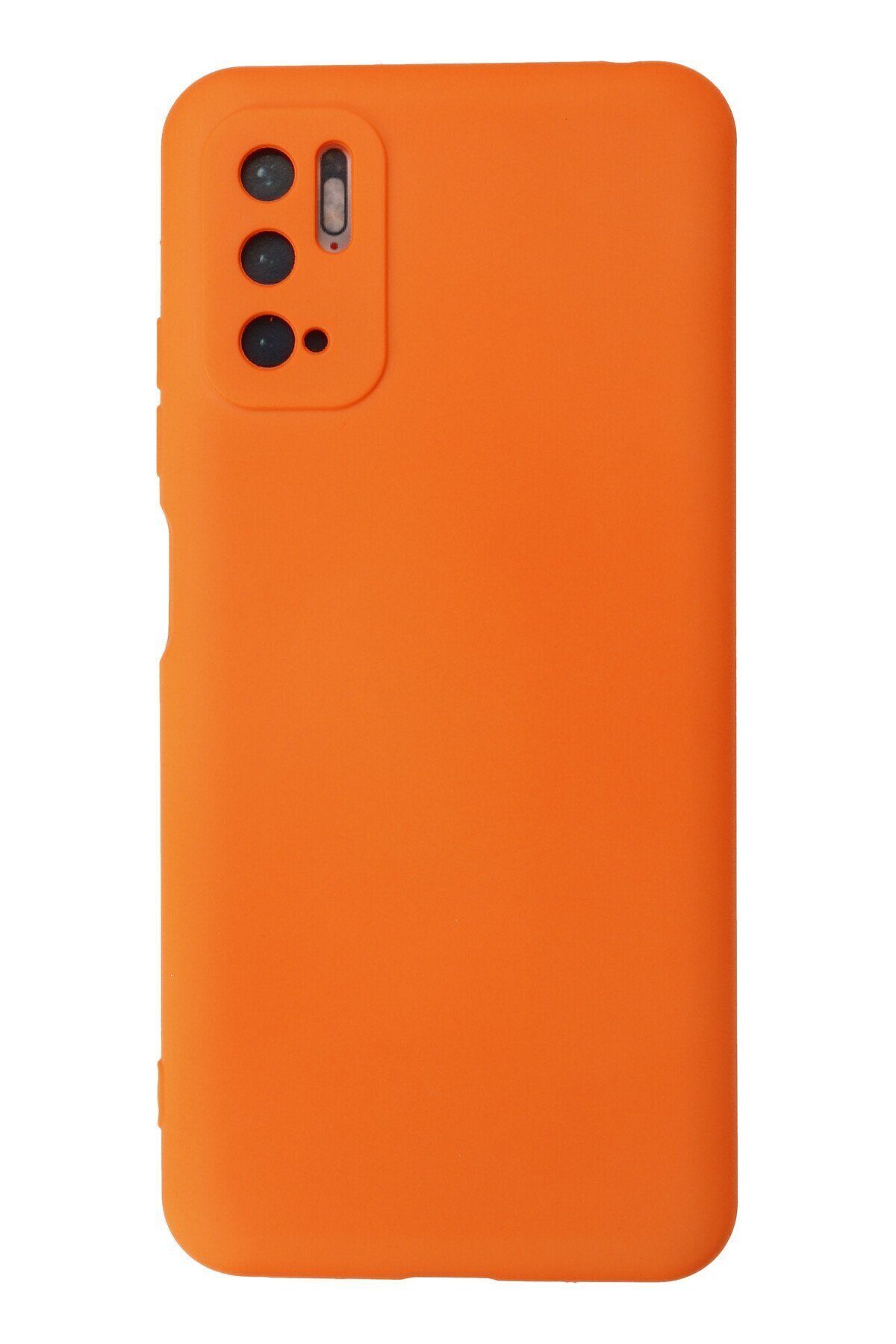 cepmoda Xiaomi Poco M3 Pro Telefon Kılıfı - Lansman, iÇi Süet/Kadife, Soft v2 - TURUNCU