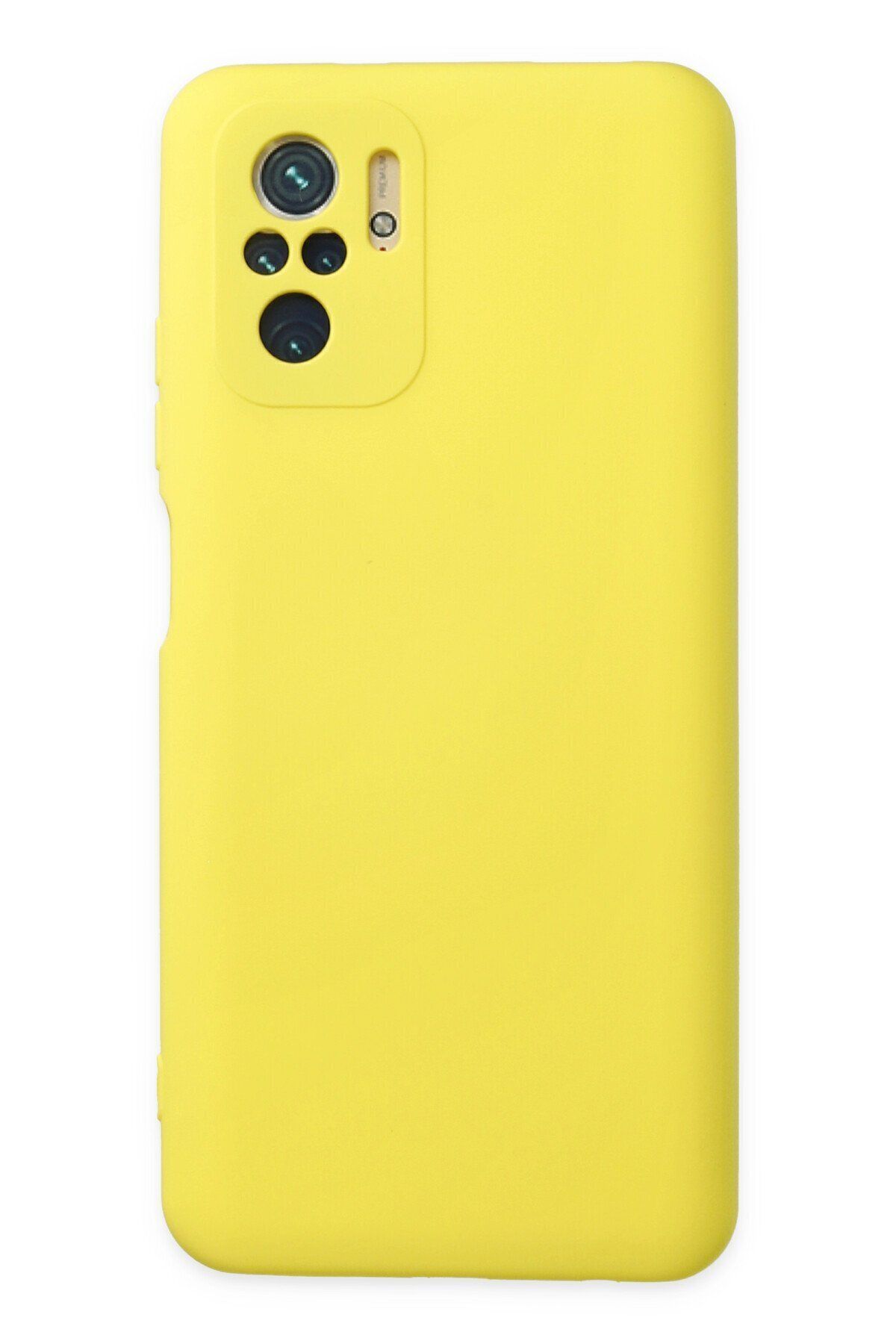 cepmoda Xiaomi Poco M5s Telefon Kılıfı - Lansman, iÇi Süet/Kadife, Soft v2 - SARI
