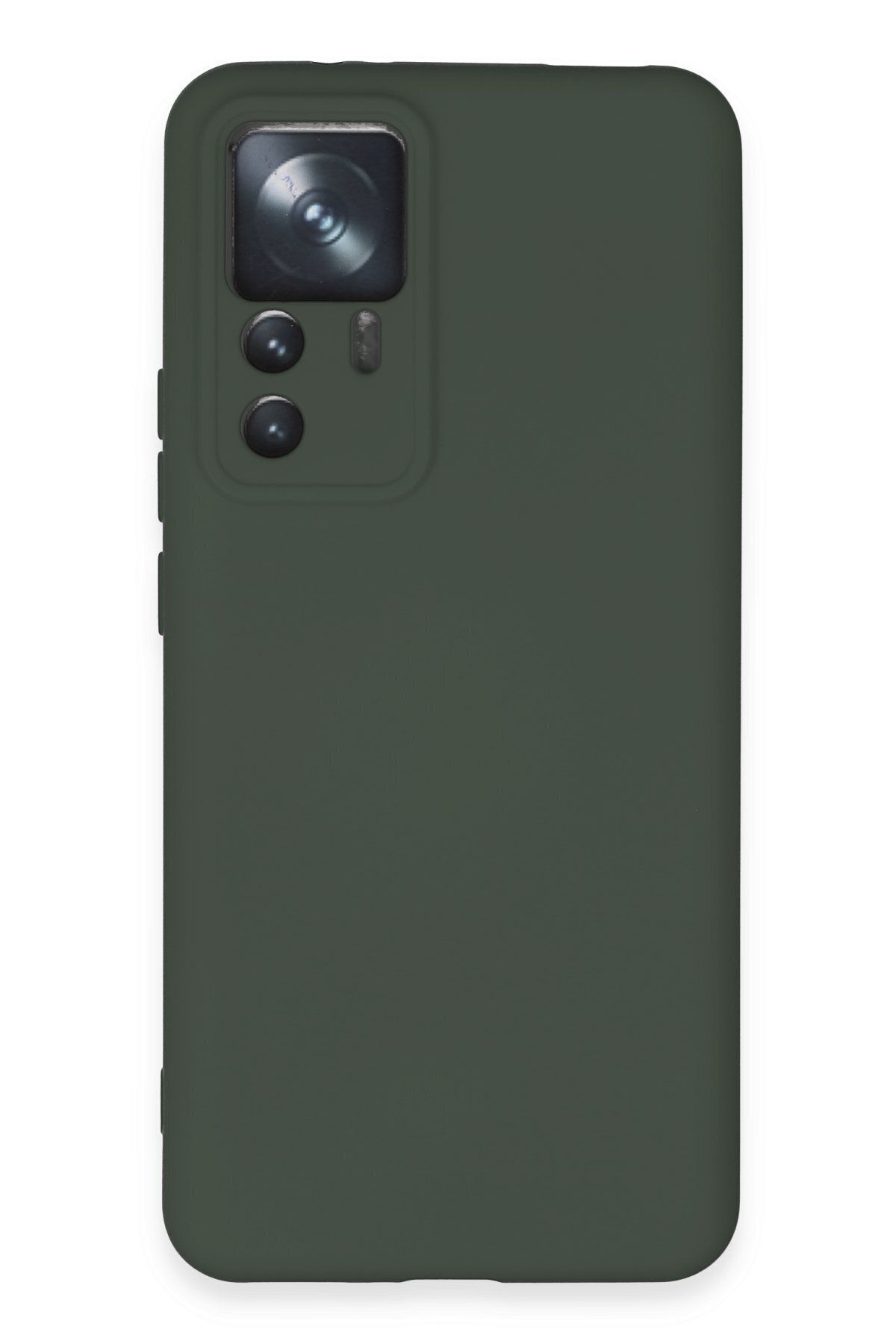 cepmoda Xiaomi Mi 12T Pro - Cpmd içi kadife Soft-Nano Doku Kapak/Kılıf - KOYU YEŞİL